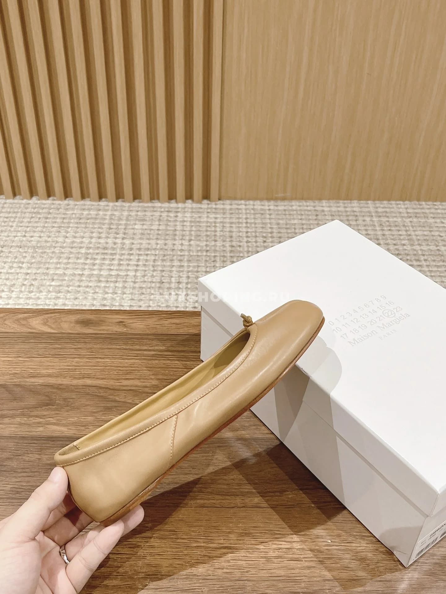 Балетки Margiela Tabi коричневые - фото 5