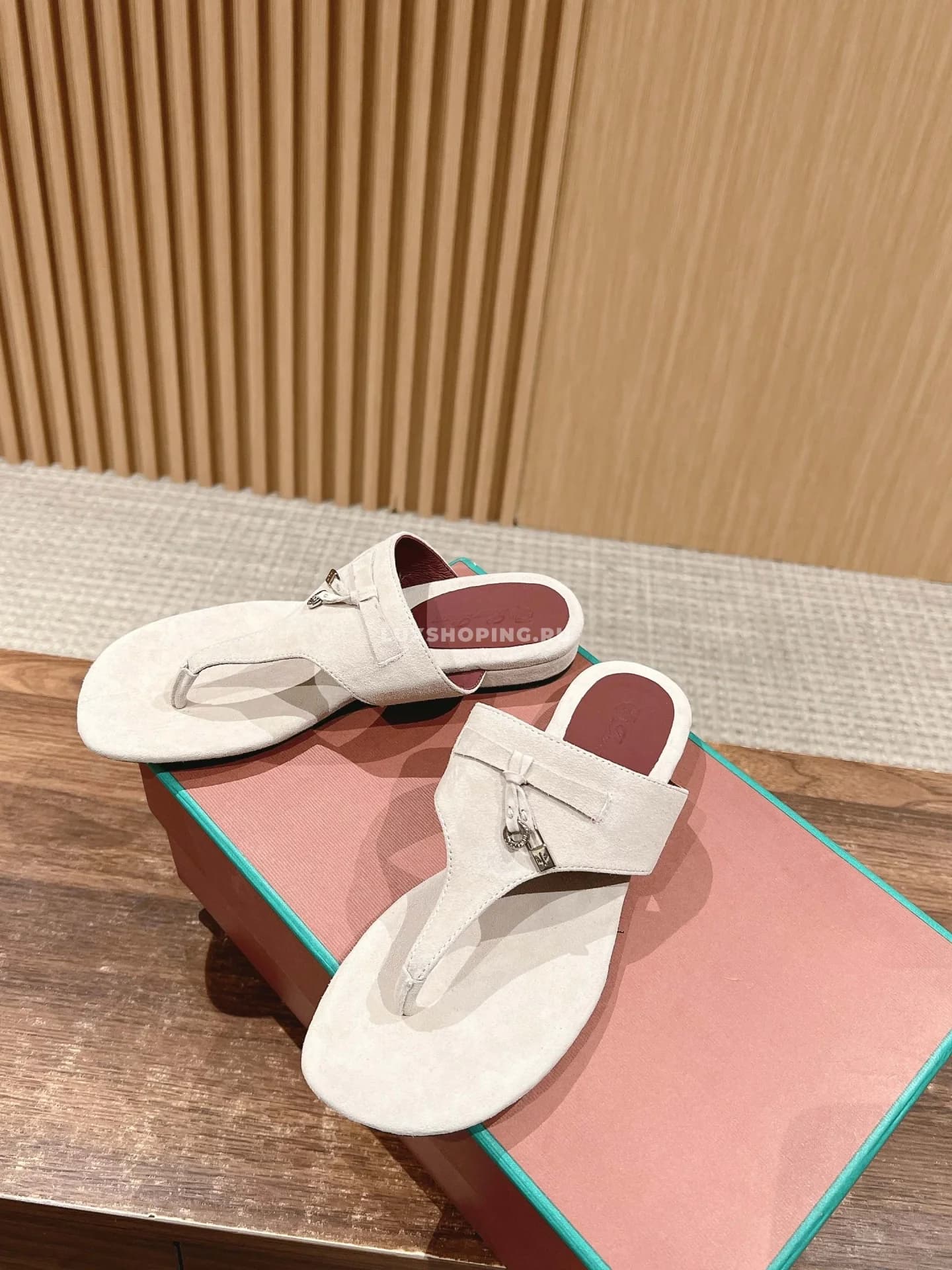 Шлепаны Loro Piano белые - фото 3