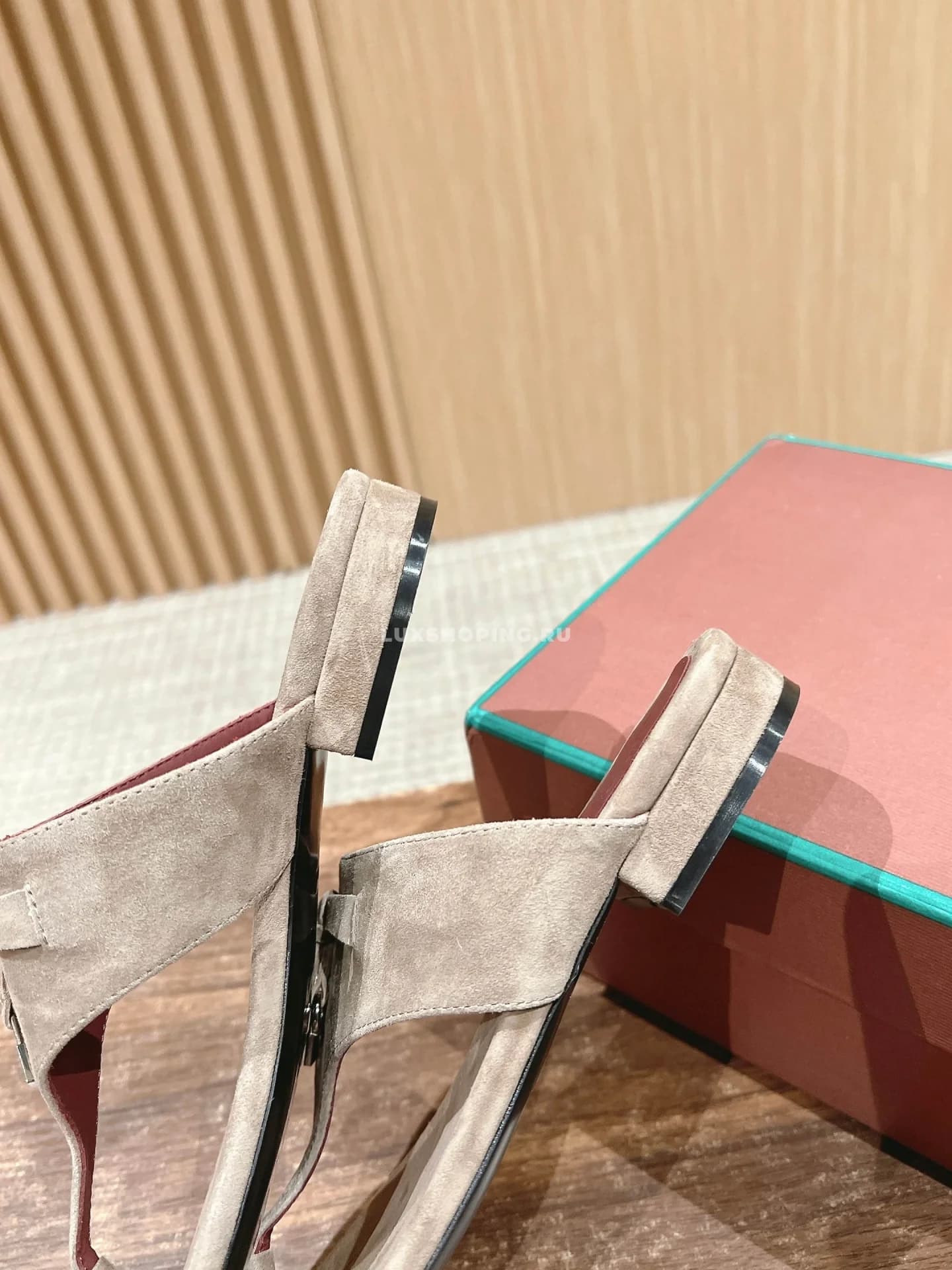 Шлепаны Loro Piano серые - фото 6