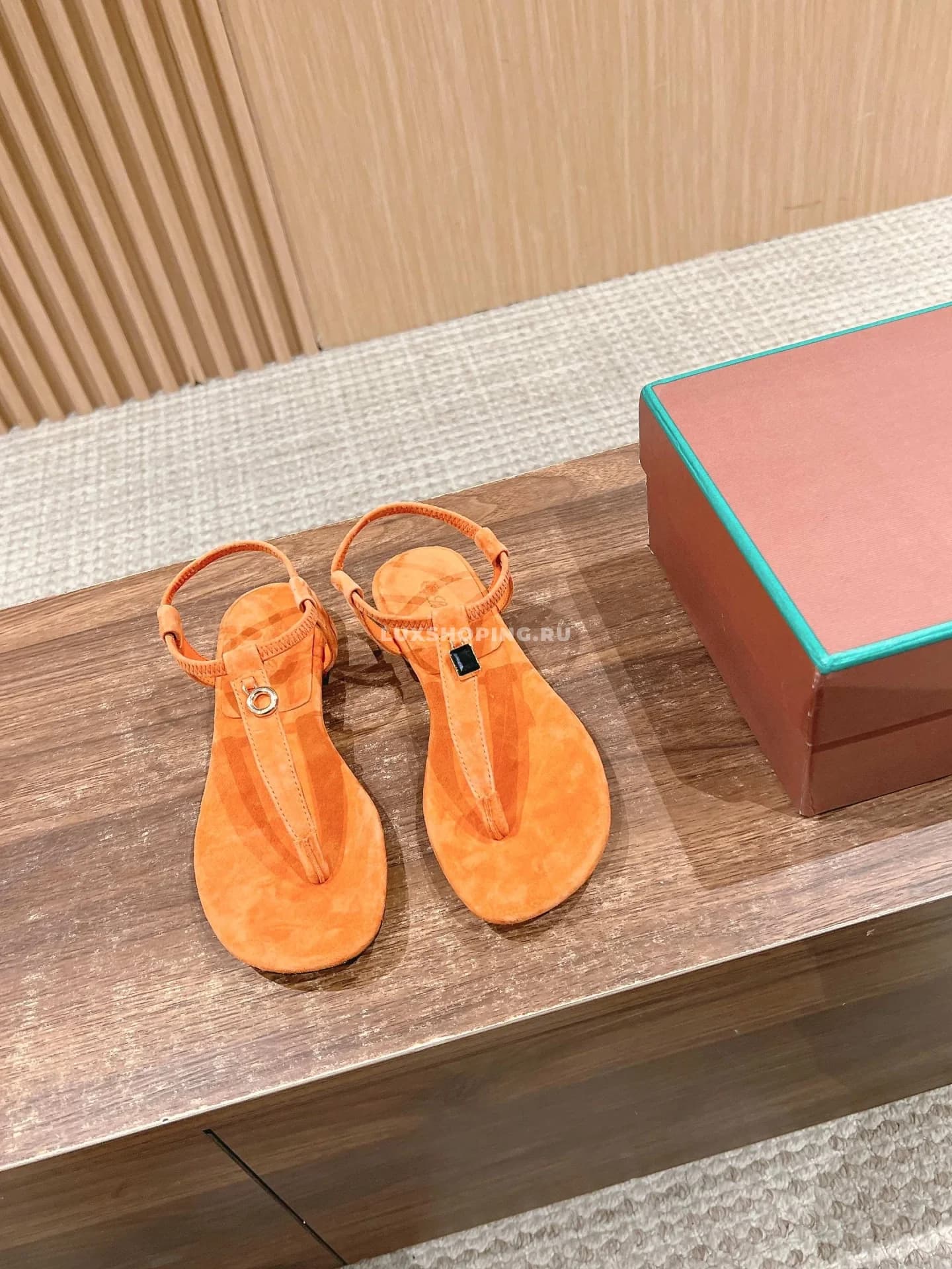 Сандали Loro Piano оранжевые - фото 5