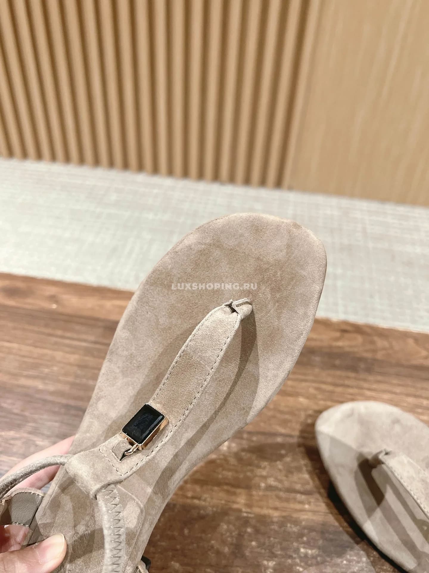 Сандали Loro Piano серые - фото 2
