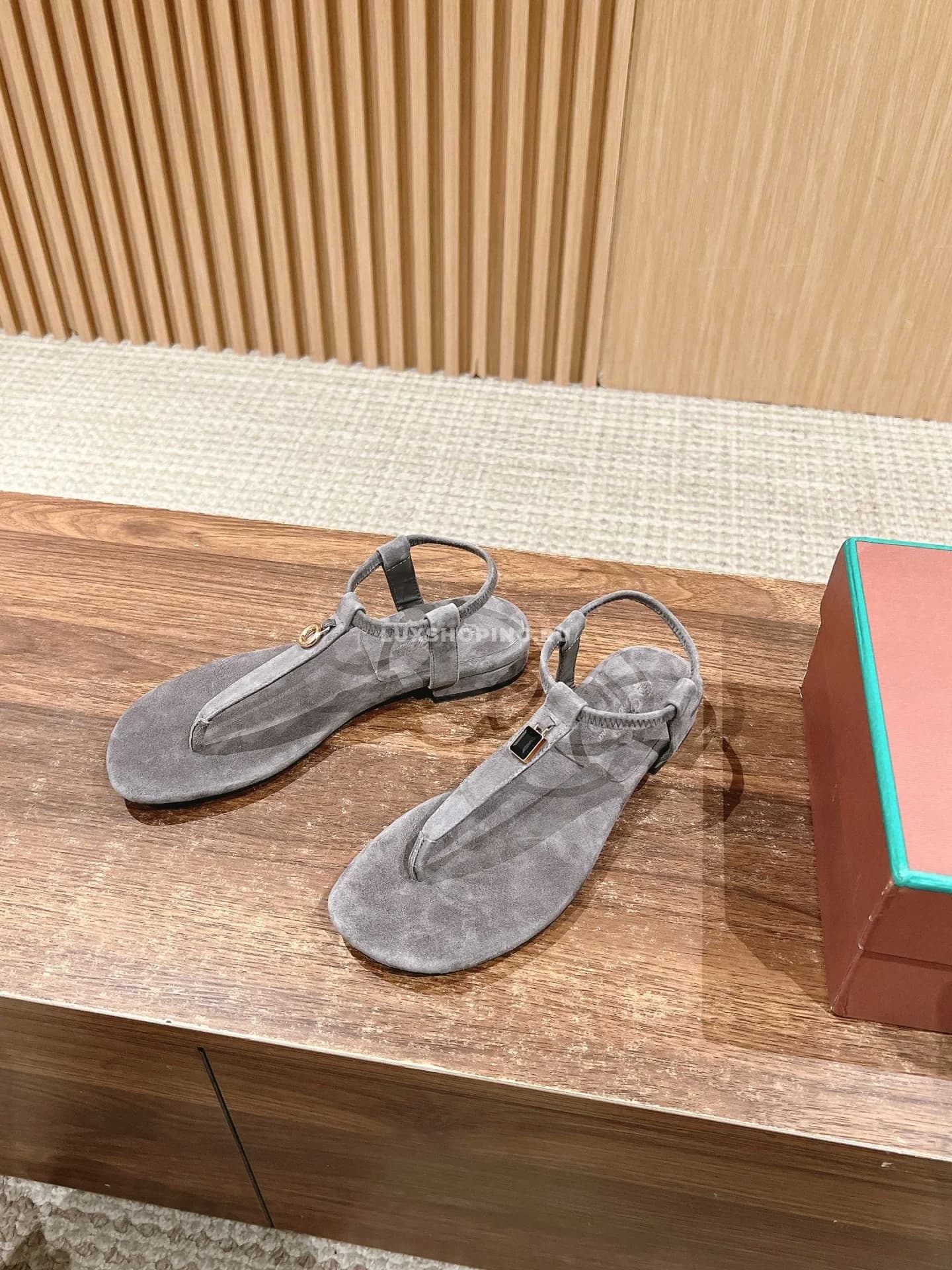 Сандали Loro Piano темно серые