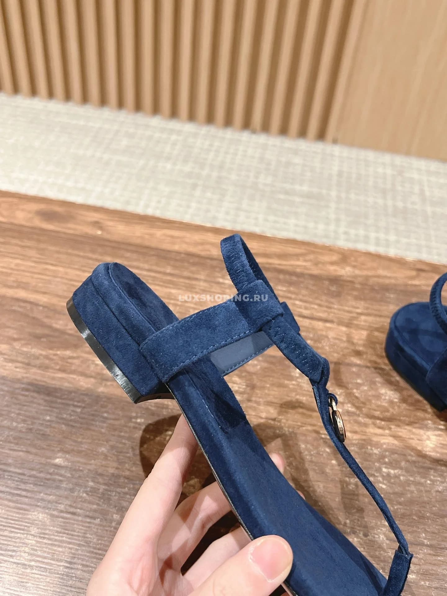 Сандали Loro Piano синие - фото 5