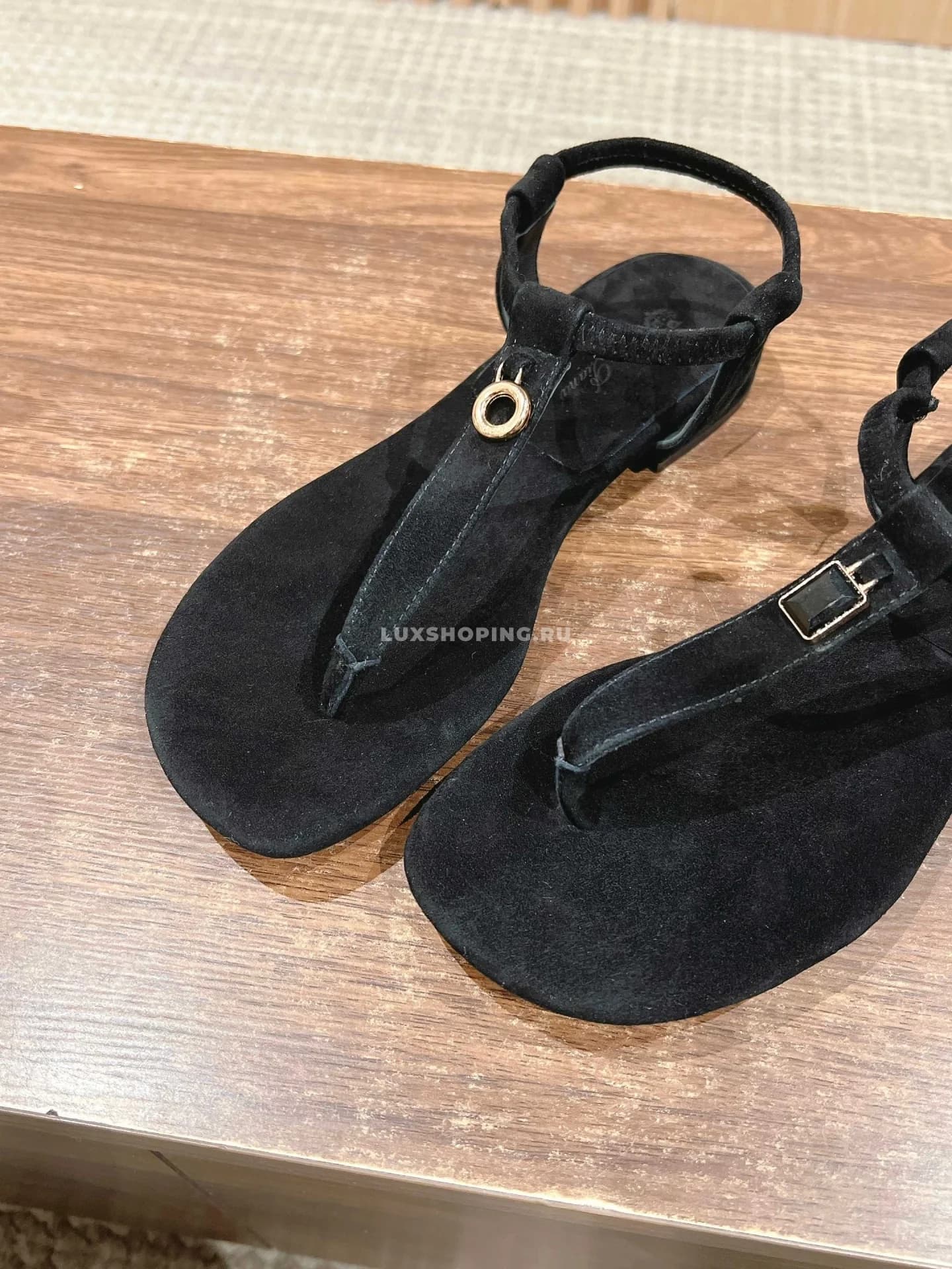 Сандали Loro Piano черные - фото 7