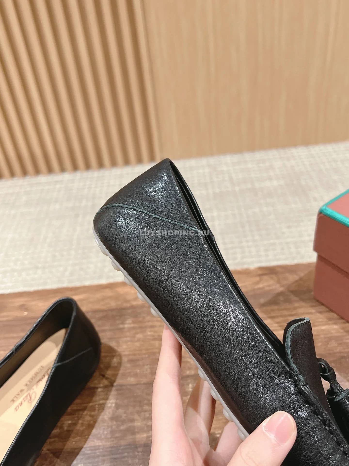 Мокасины кожанные с кисточками Loro Piana черные - фото 5