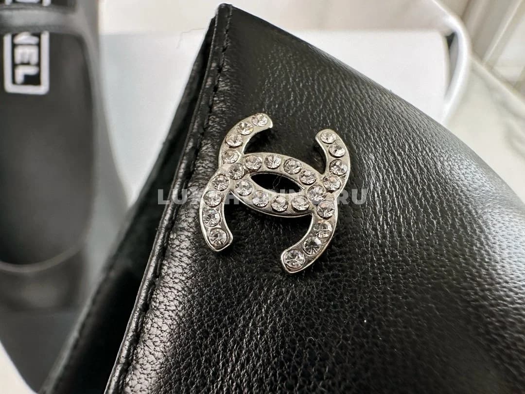 Chanel Ballet Black балетки серные - фото 4