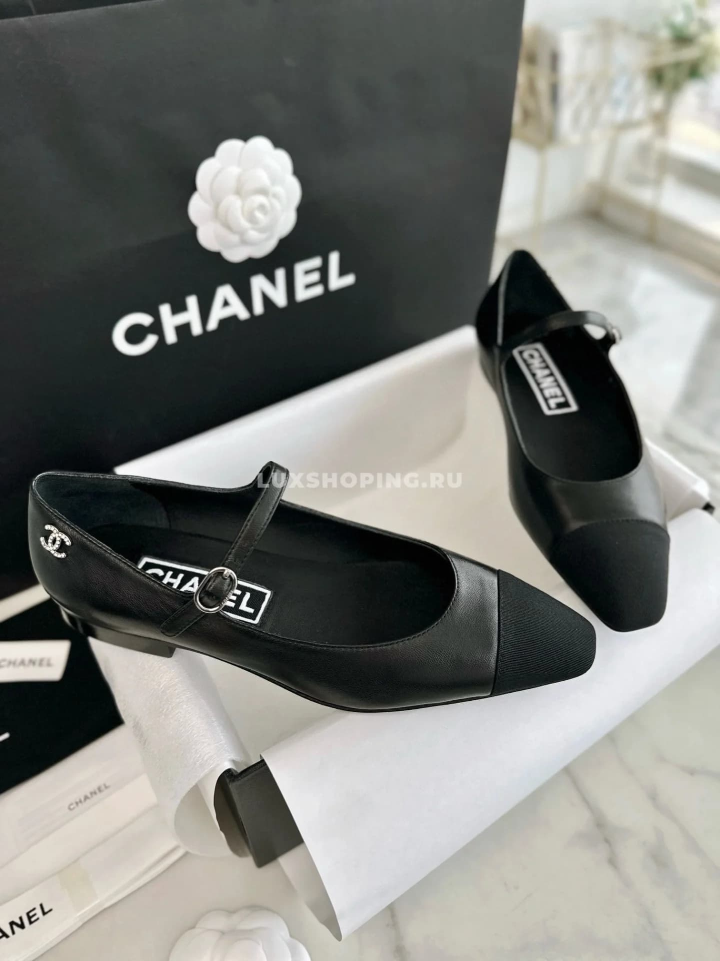 Chanel Ballet Black балетки серные - фото 6