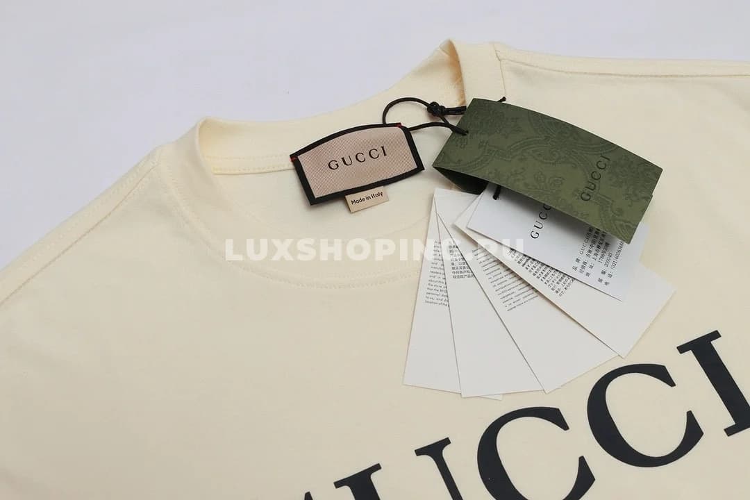 GUCCI Хлопковая футболка /837Б - фото 4