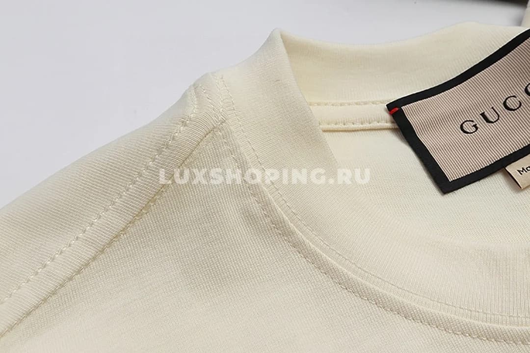 GUCCI Хлопковая футболка /835Б - фото 6