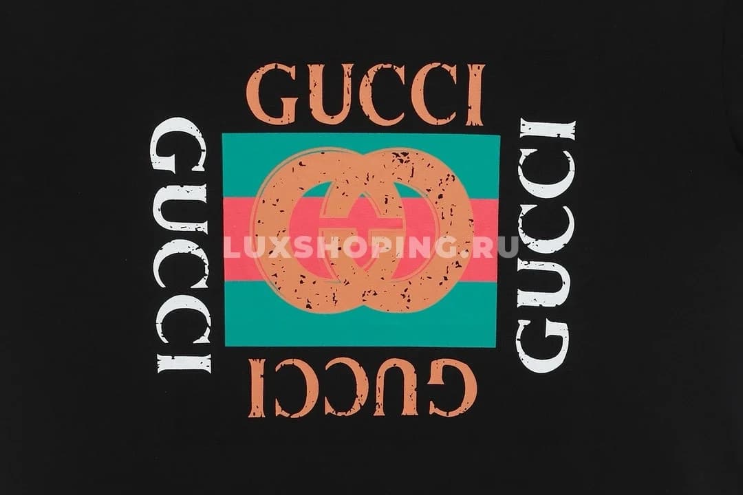 GUCCI Хлопковая футболка /834Ч - фото 4