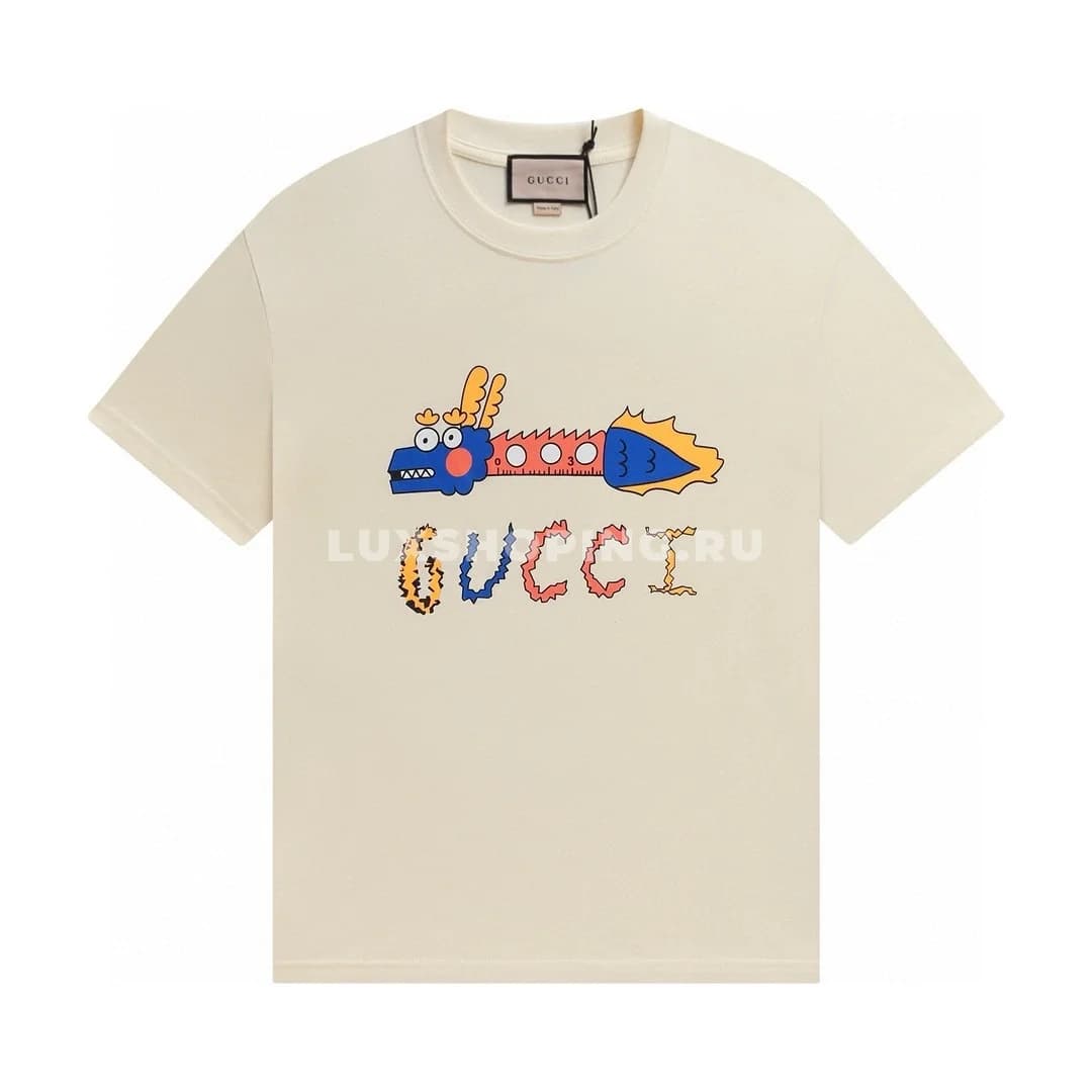 GUCCI Хлопковая футболка /825Б - фото 3