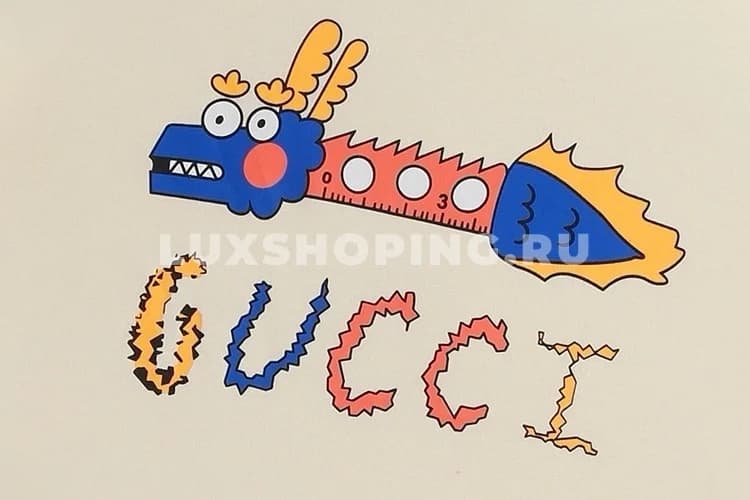 GUCCI Хлопковая футболка /825Б - фото 4