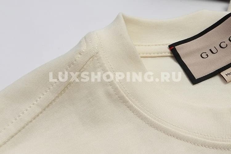 GUCCI Хлопковая футболка /823Б - фото 3