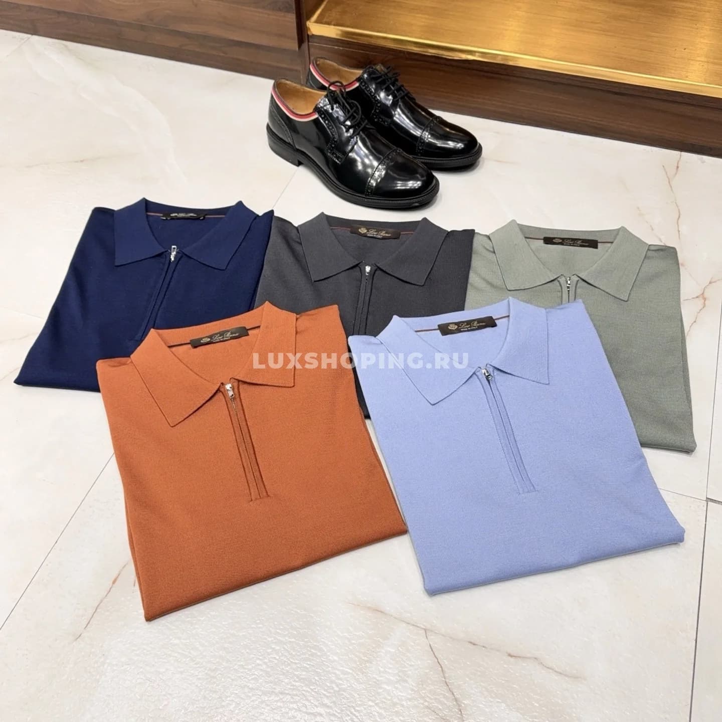 Loro piano поло с шелком - фото 10