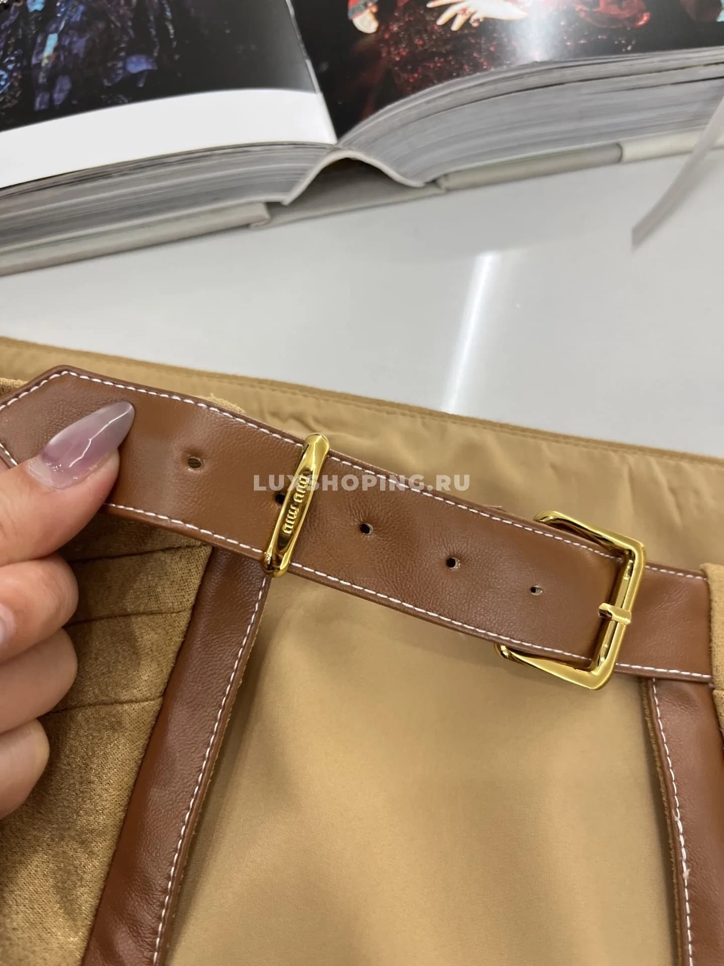 Костюм Miu Miu с мини-юбкой - фото 9