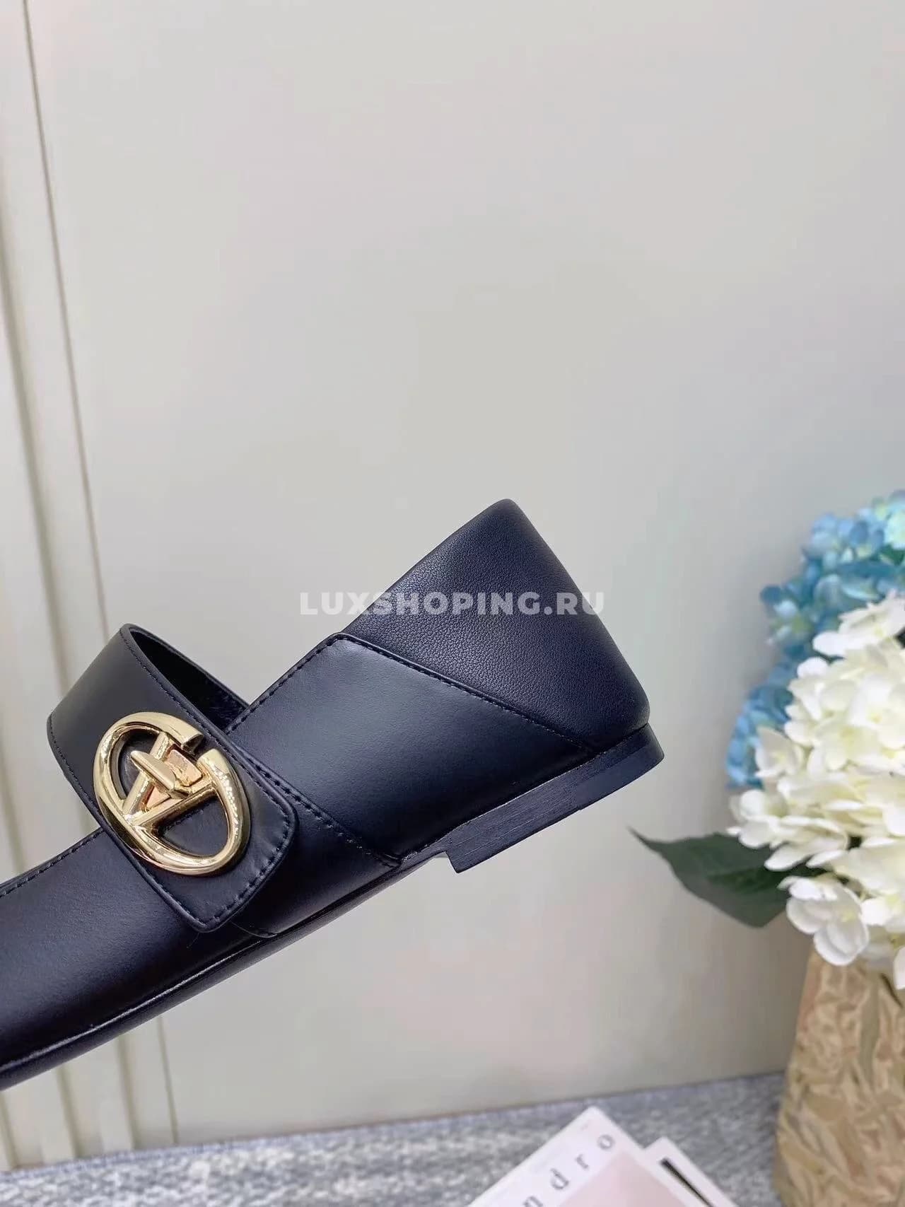 Балетки Valentino Мэри Джейн, закрытые черные - фото 3