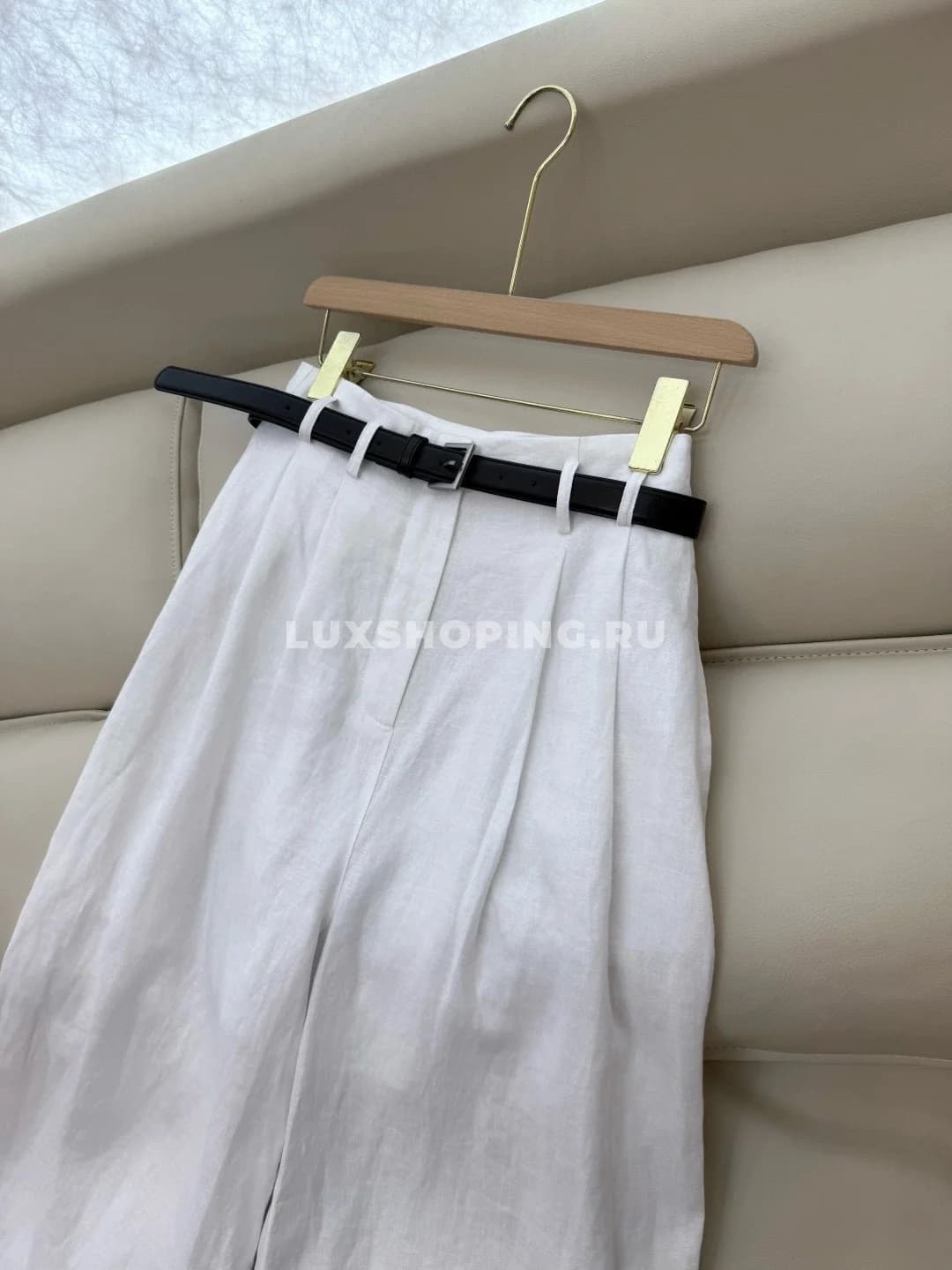 Zimmermann льняной костюм с длинными рукавами и широкими брюками белый - фото 7