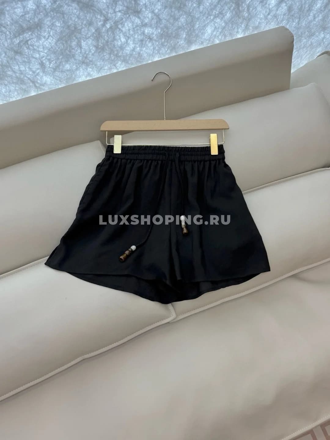 Zimmermann льняной костюм с шортами на завязках черный - фото 6