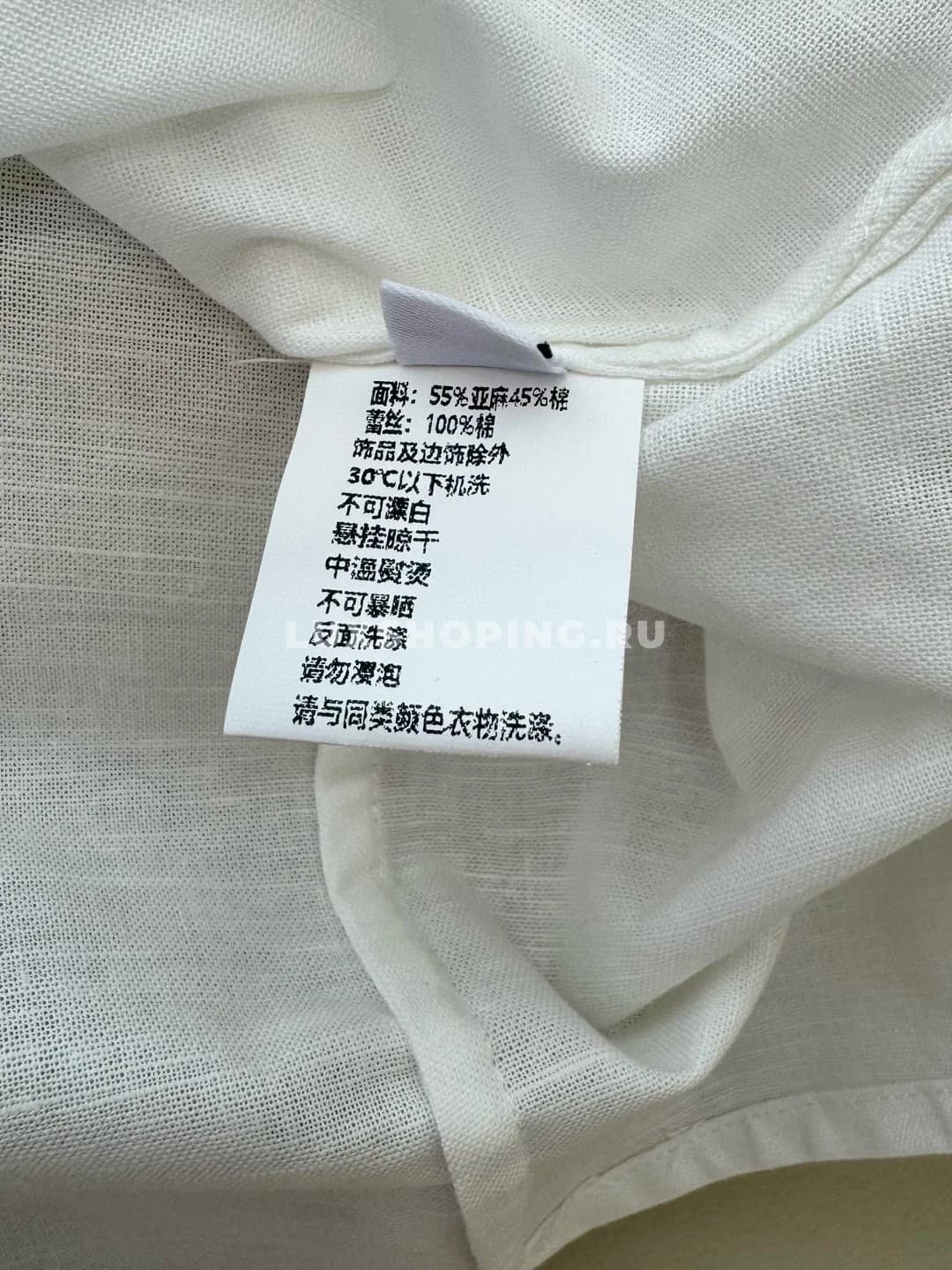 Zimmermann льняной кружевной костюм  с юбкой белый - фото 9