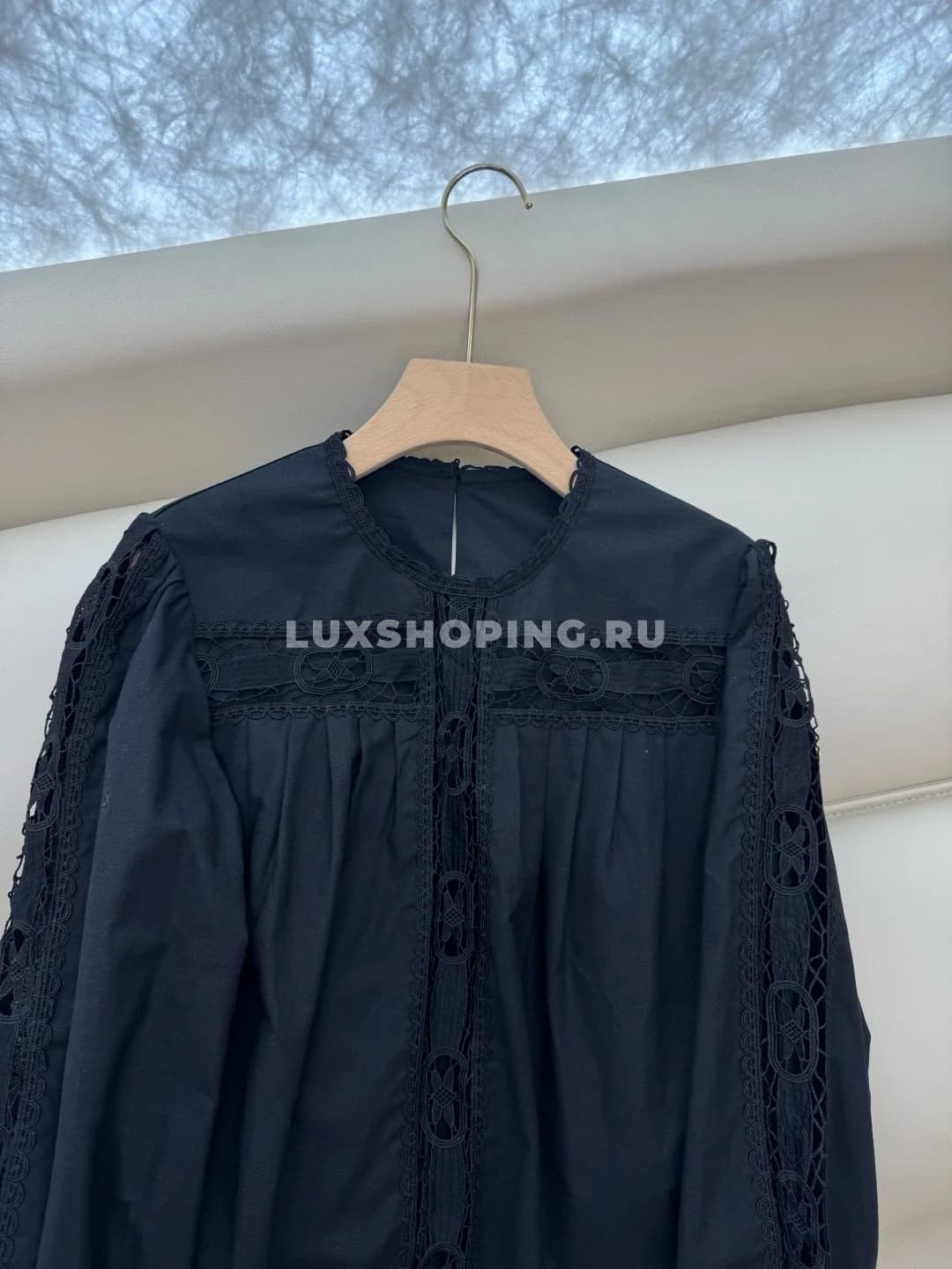 Zimmermann льняной кружевной костюм  с юбкой черный - фото 6