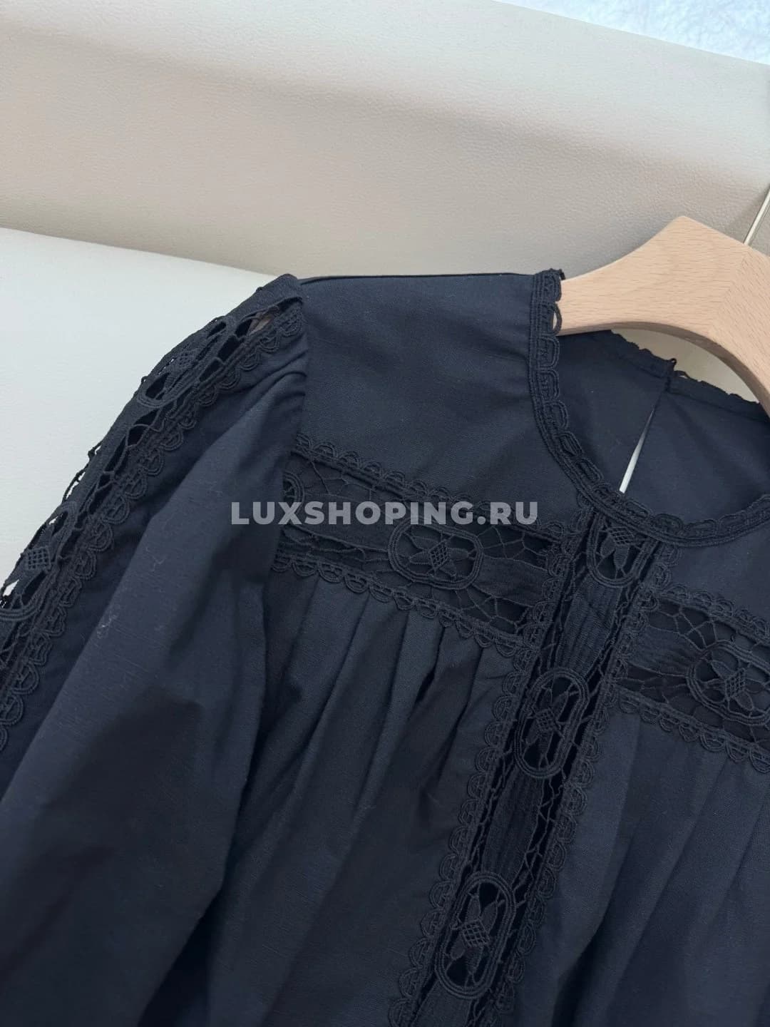 Zimmermann льняной кружевной костюм  с юбкой черный - фото 7