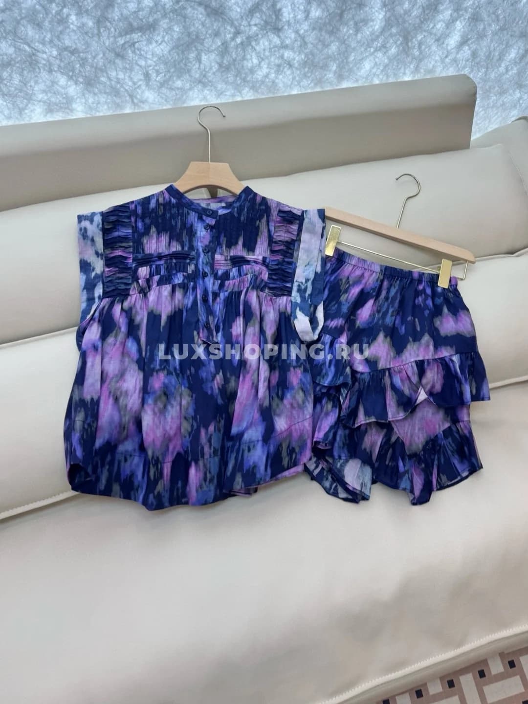 Zimmermann пестрый льняной костюм с юбкой - фото 3