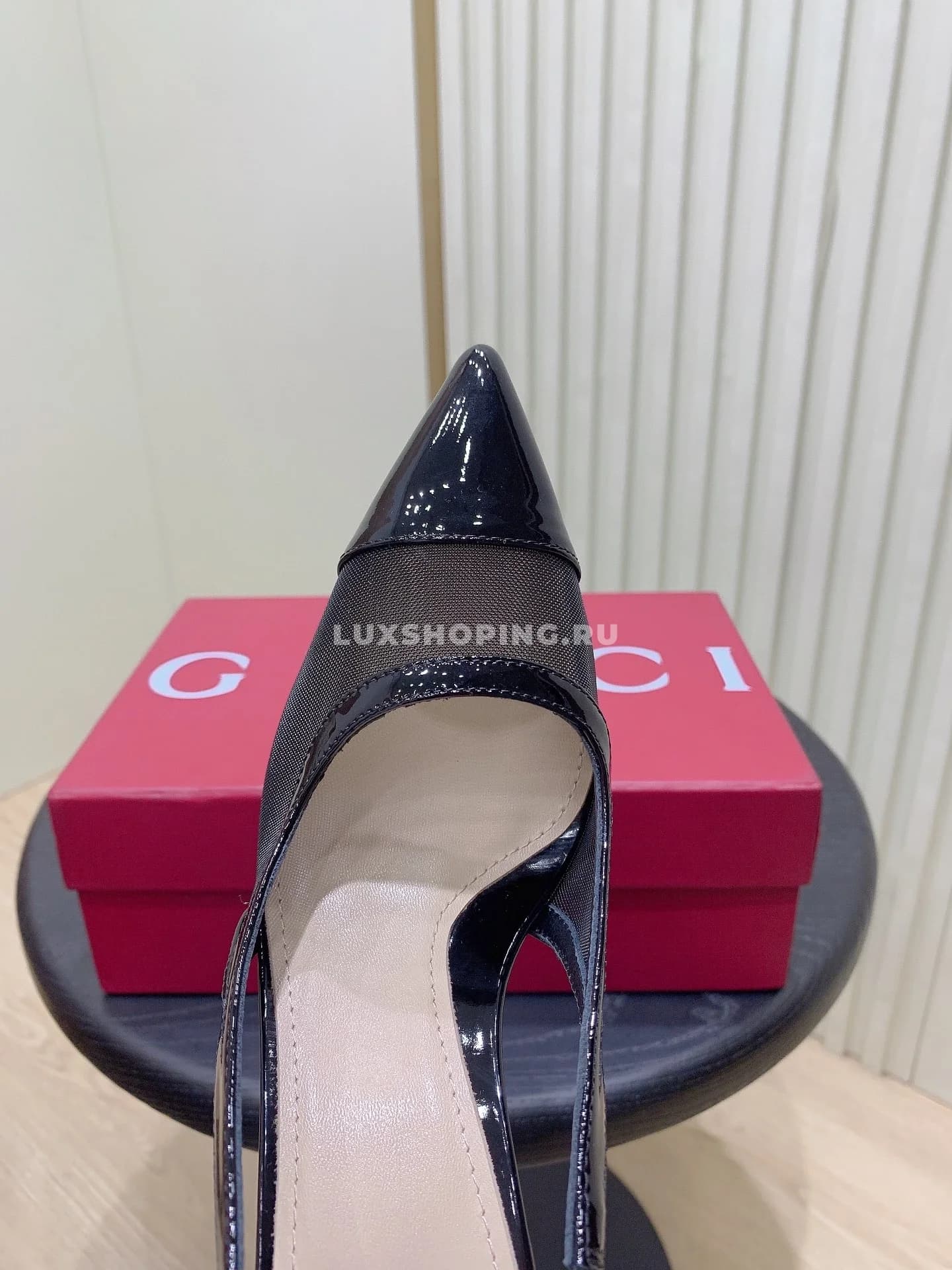 Туфли Gucci на каблуке черные - фото 2