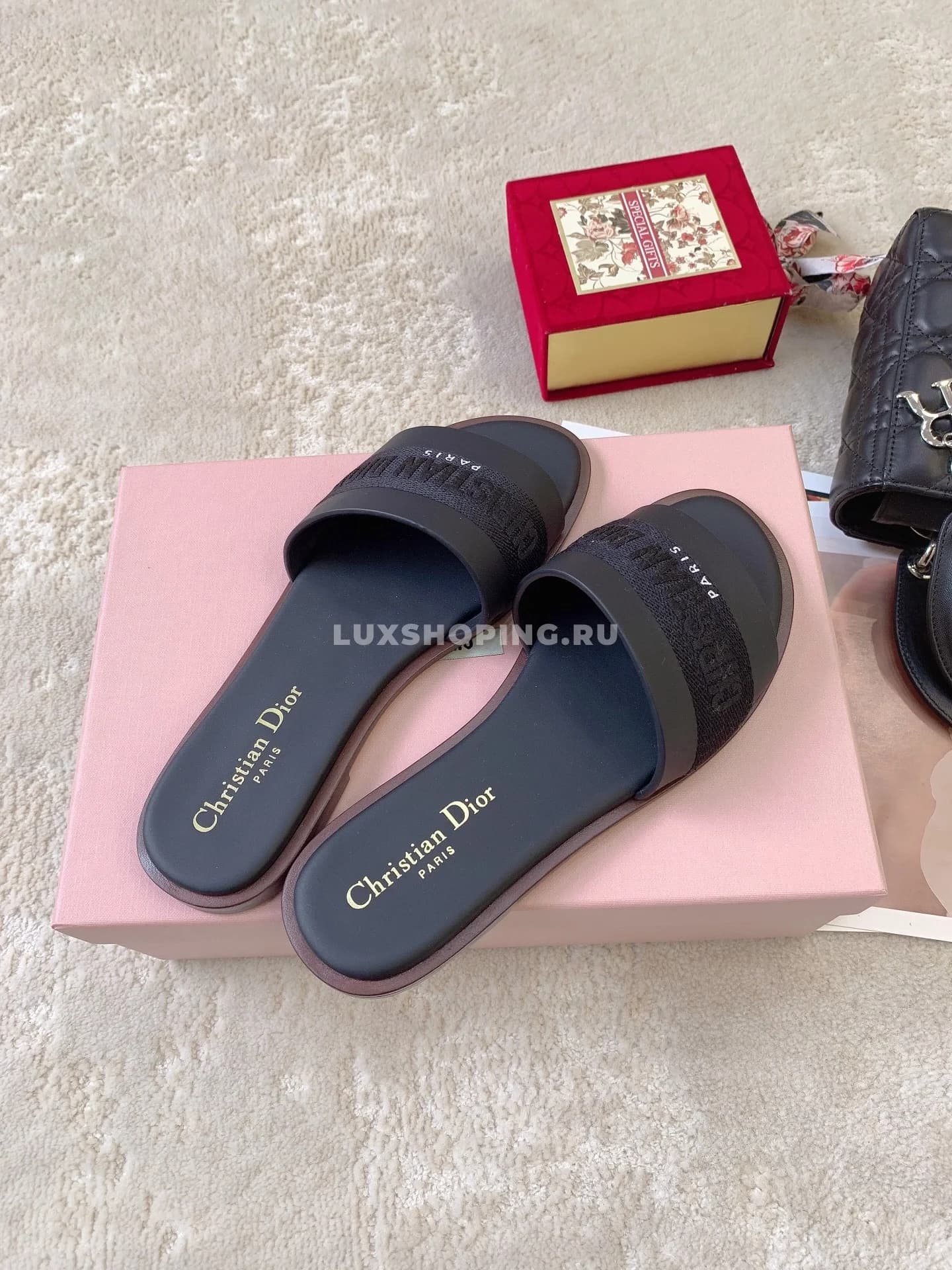 Шлепанцы DIOR SUMMER 24 черные - фото 2