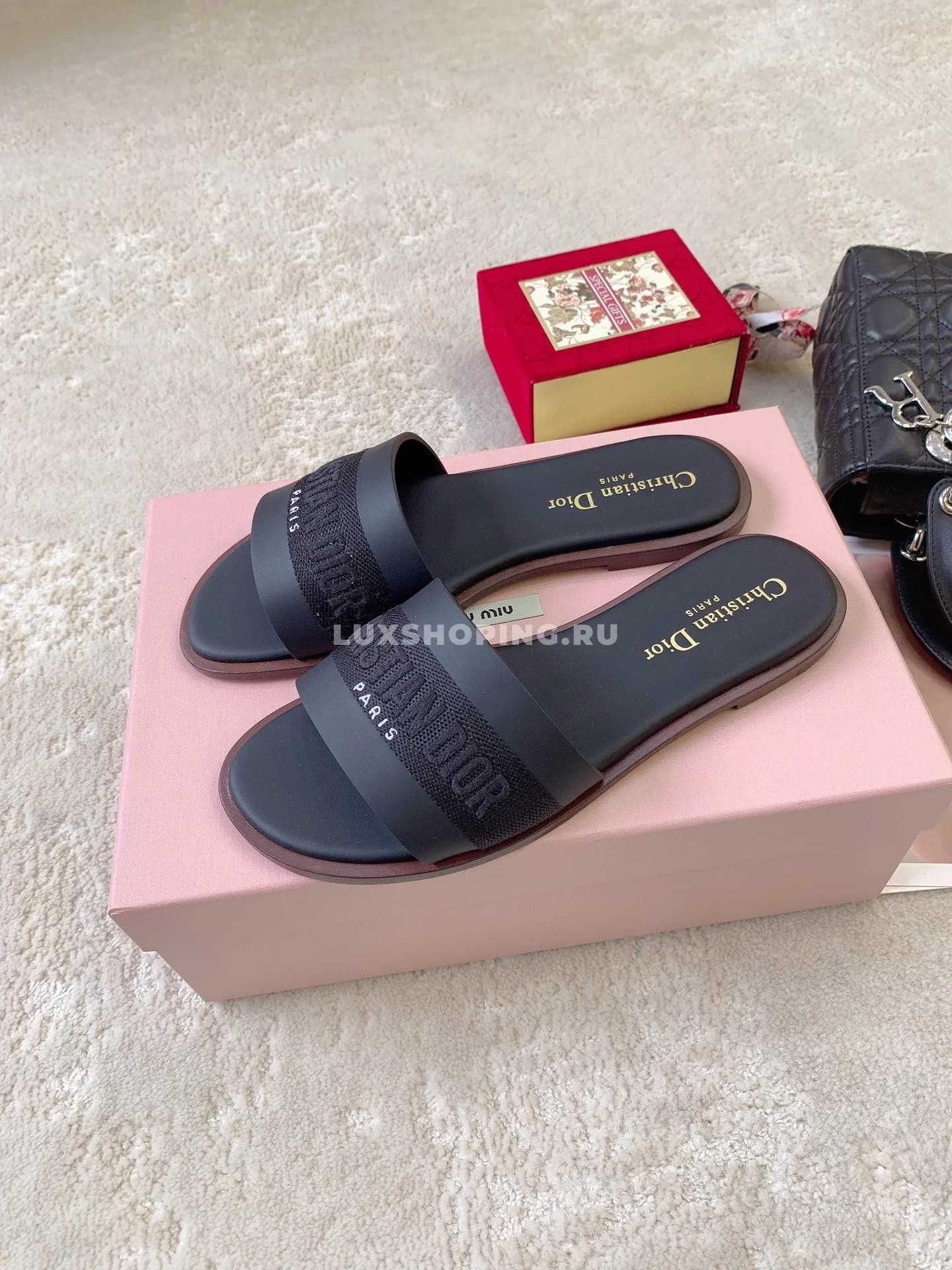 Шлепанцы DIOR SUMMER 24 черные - фото 6