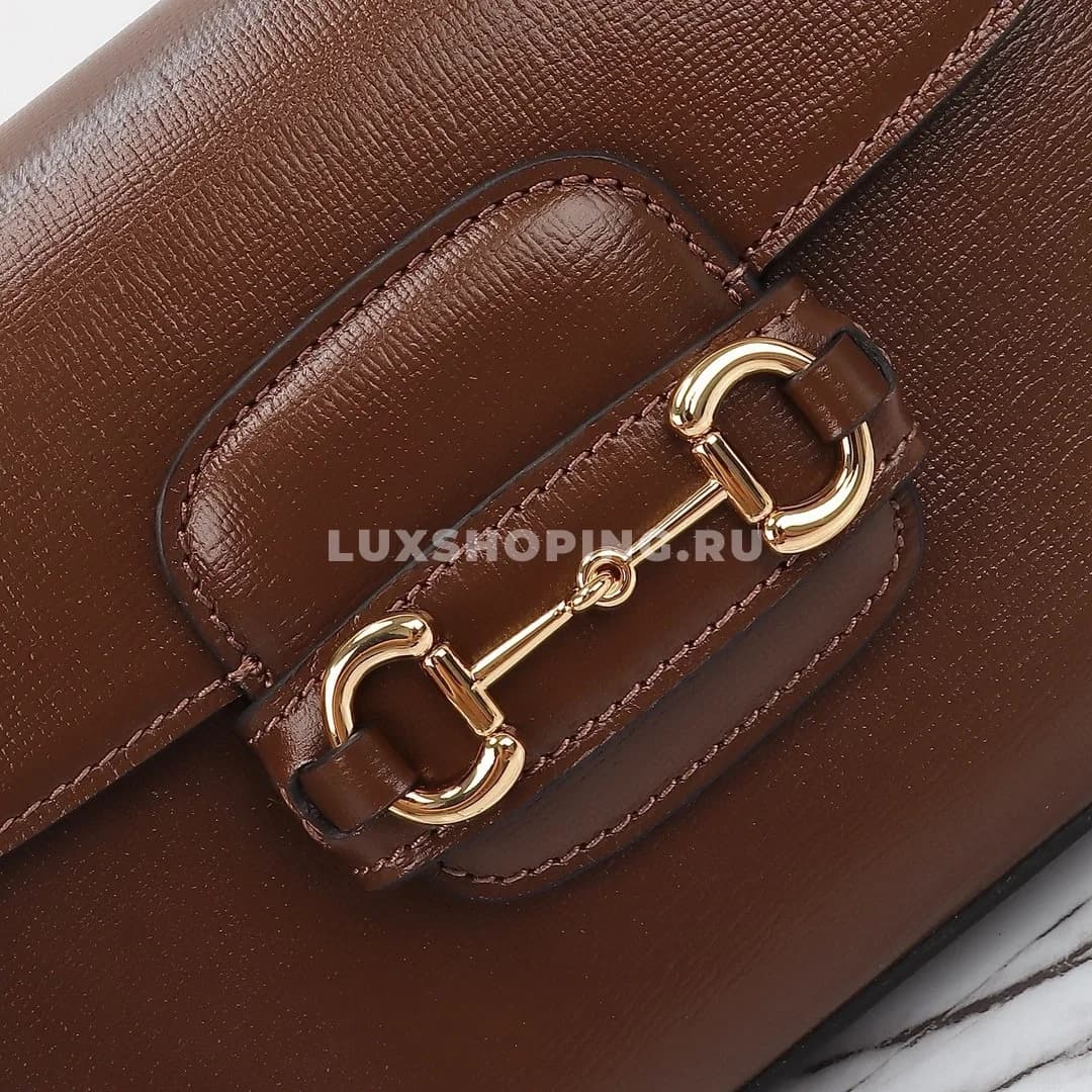 Gucci Horsebit Маленькая Сумка через плечо brown - фото 4