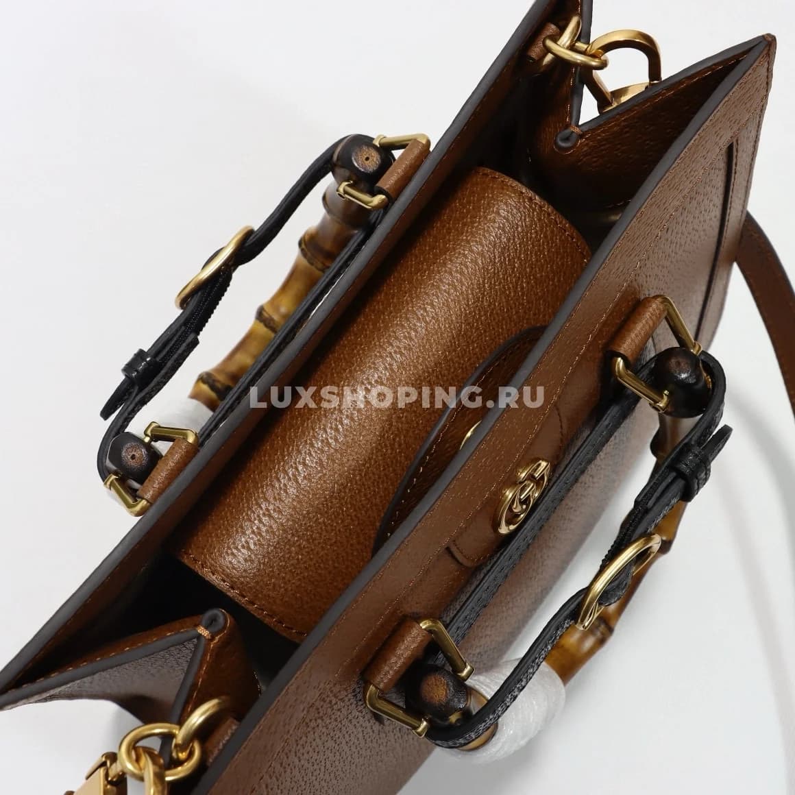 Gucci Сумка-тоут Diana 702721 коричневый - фото 7