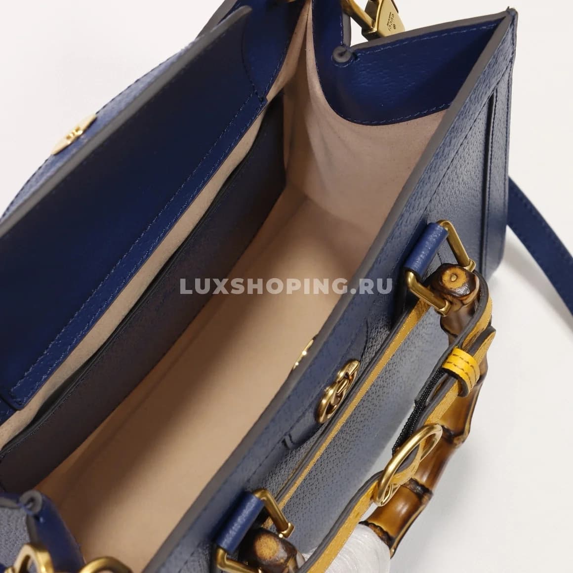 Gucci Сумка-тоут Diana 702721 Синий - фото 7