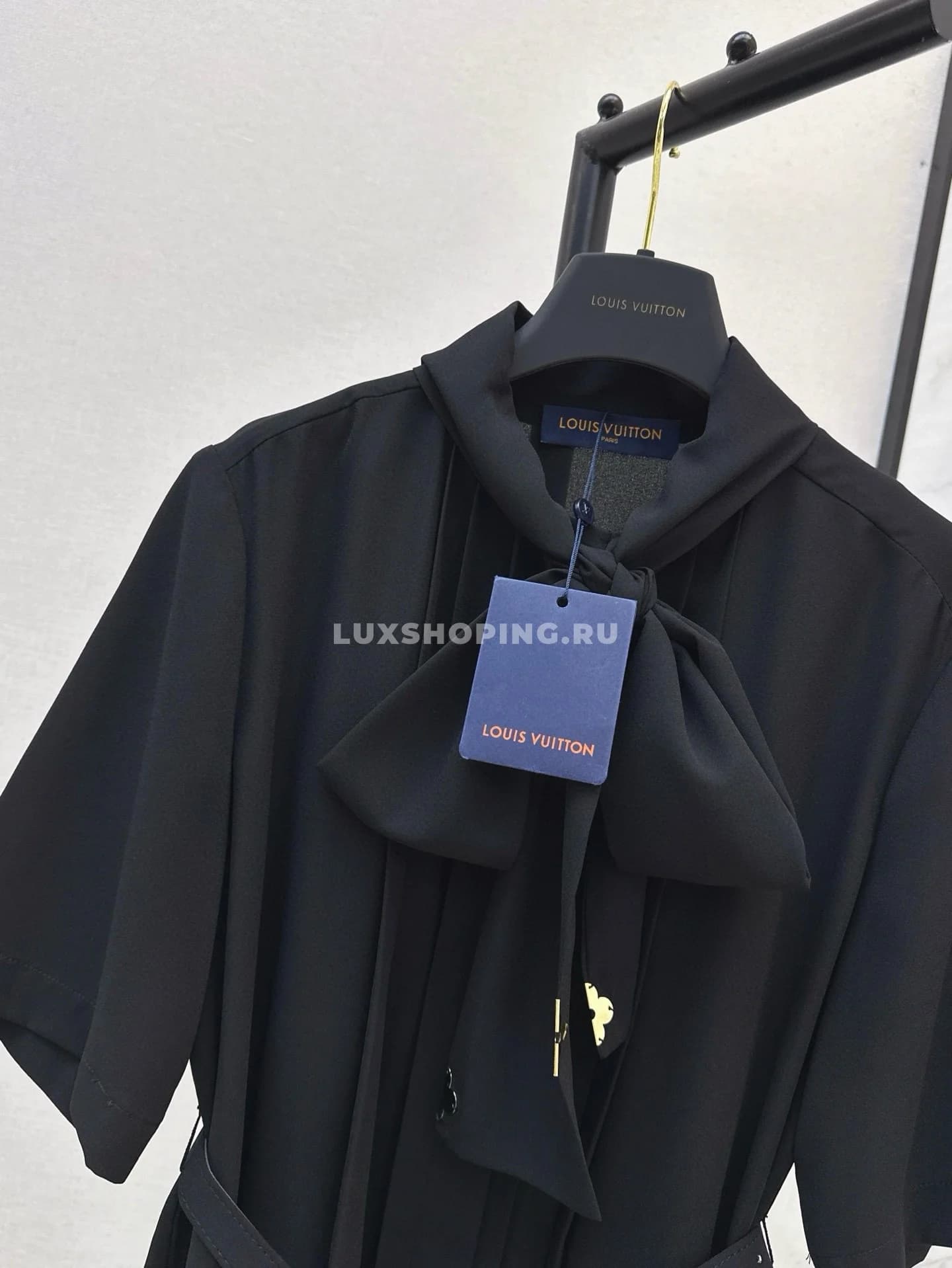 Louis Vuitton платье-плиссе Лавальер черное - фото 6