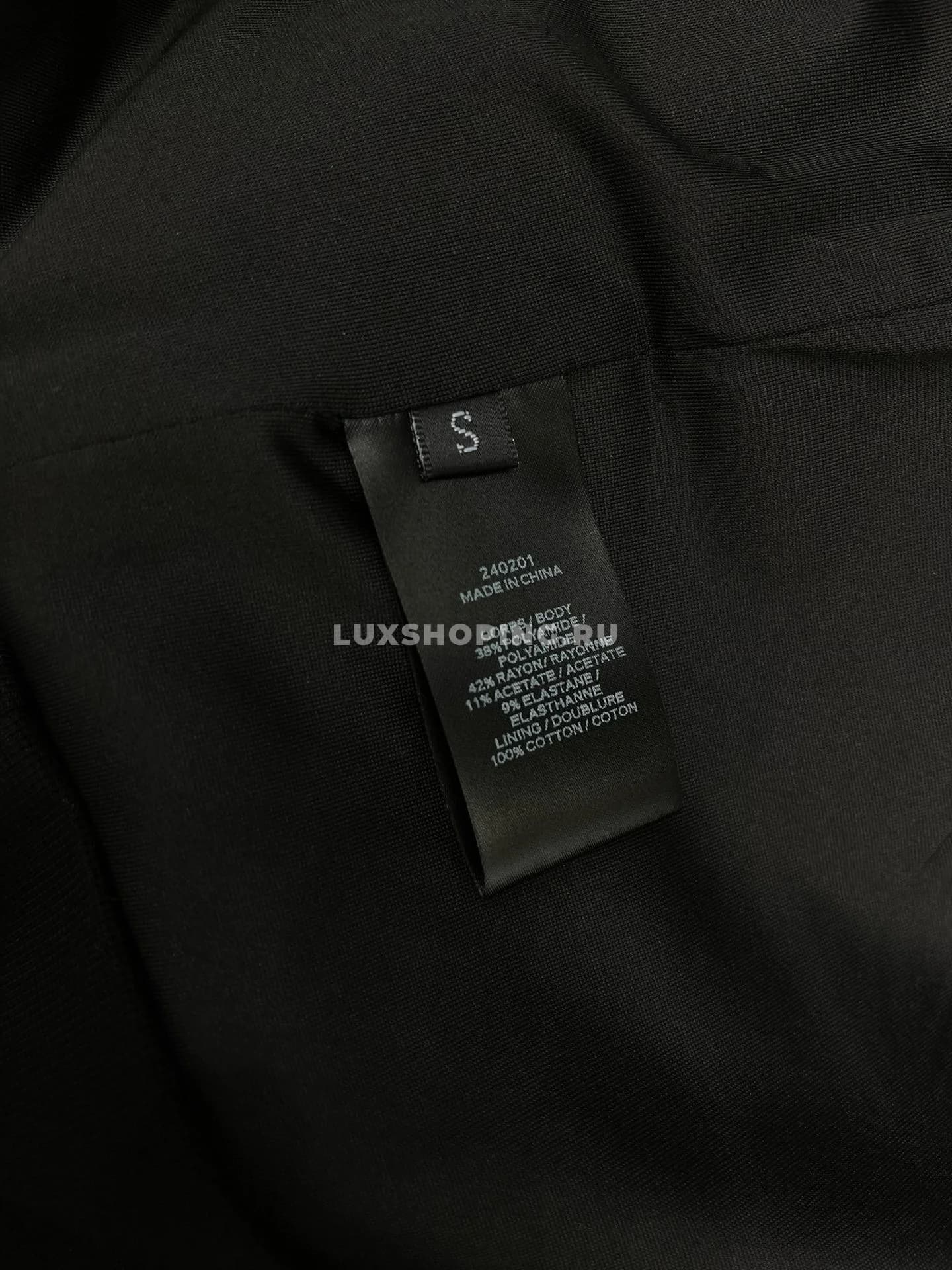 Saint Laurent Платье мини из джерси, украшенное кристаллами черное - фото 2