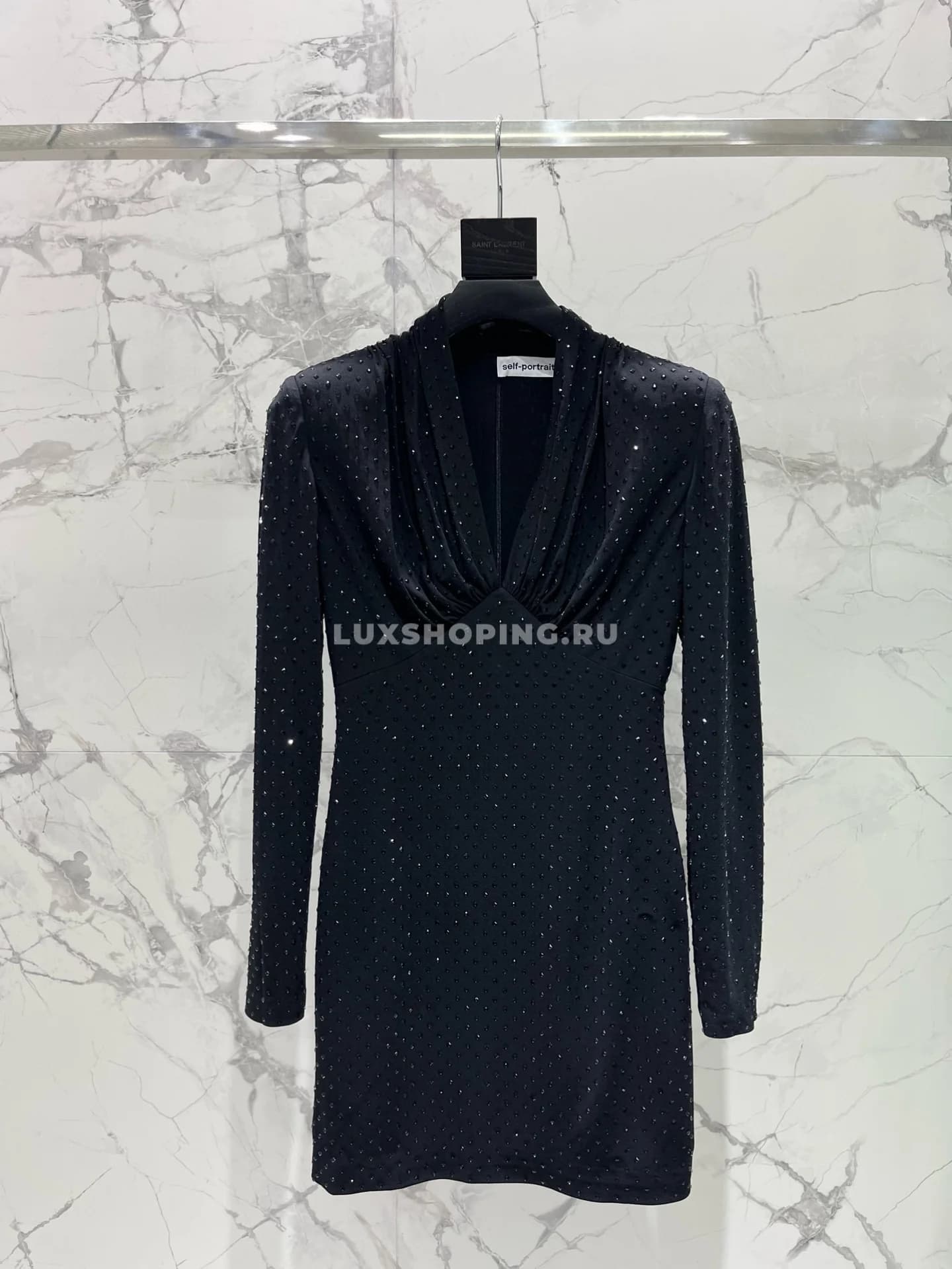 Self-portrait платье с отделкой стразами - фото 2