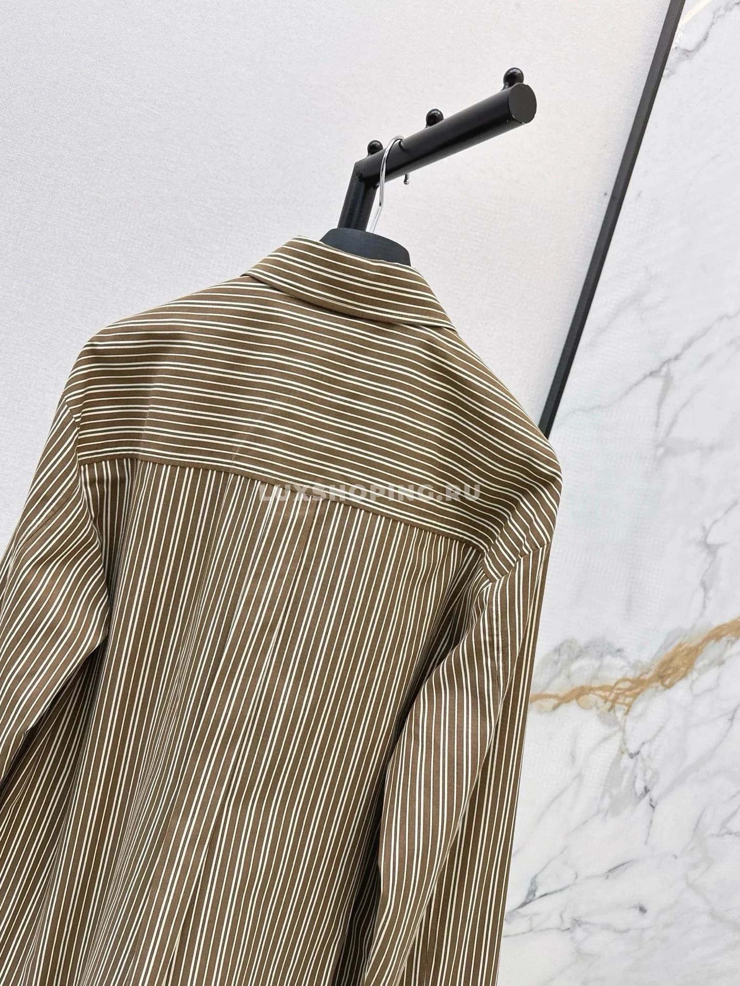 Dior классическая рубашка в полоску - фото 8