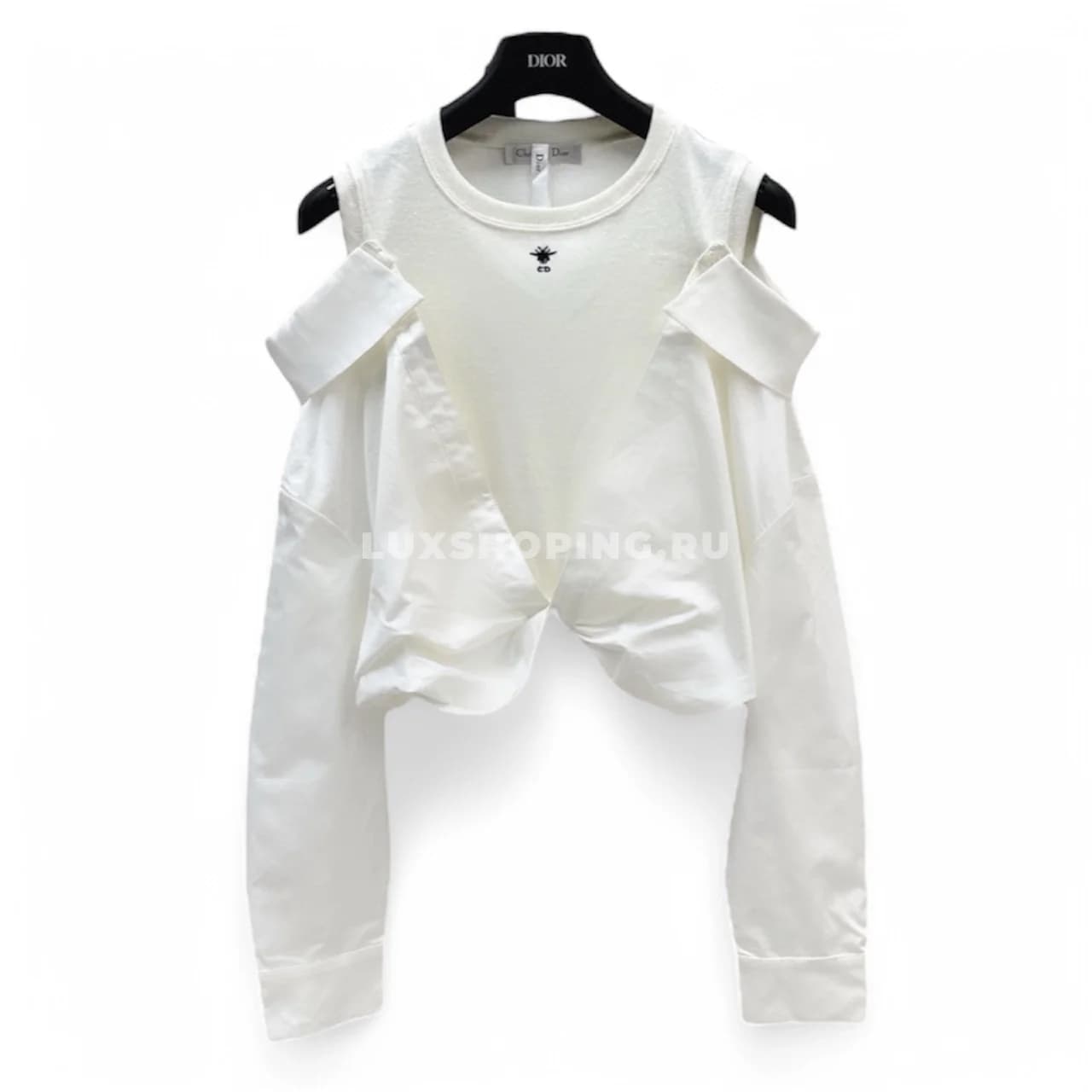 Dior рубашка многослойная белая