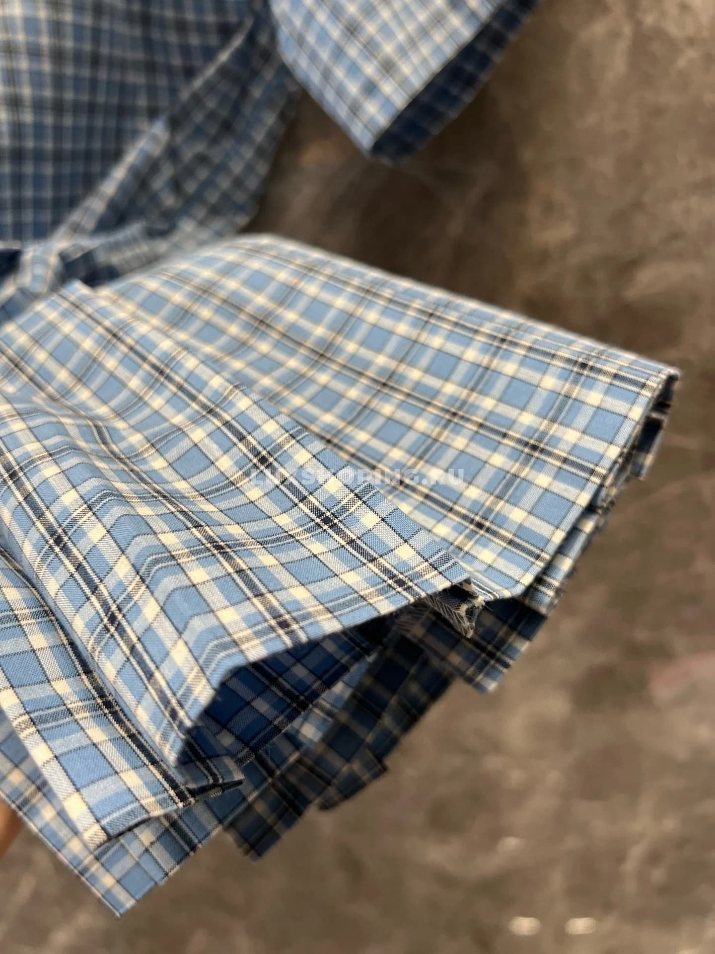 Miu Miu Платье-рубашка в клетку - фото 9