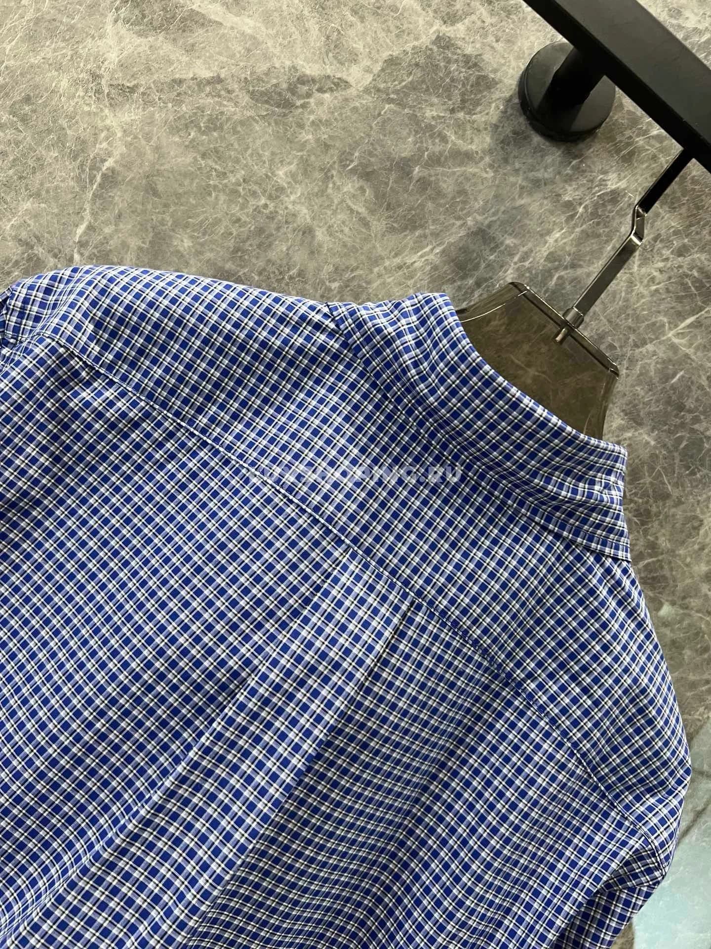 Miu Miu классическая рубашка в мелкую клетку - фото 5