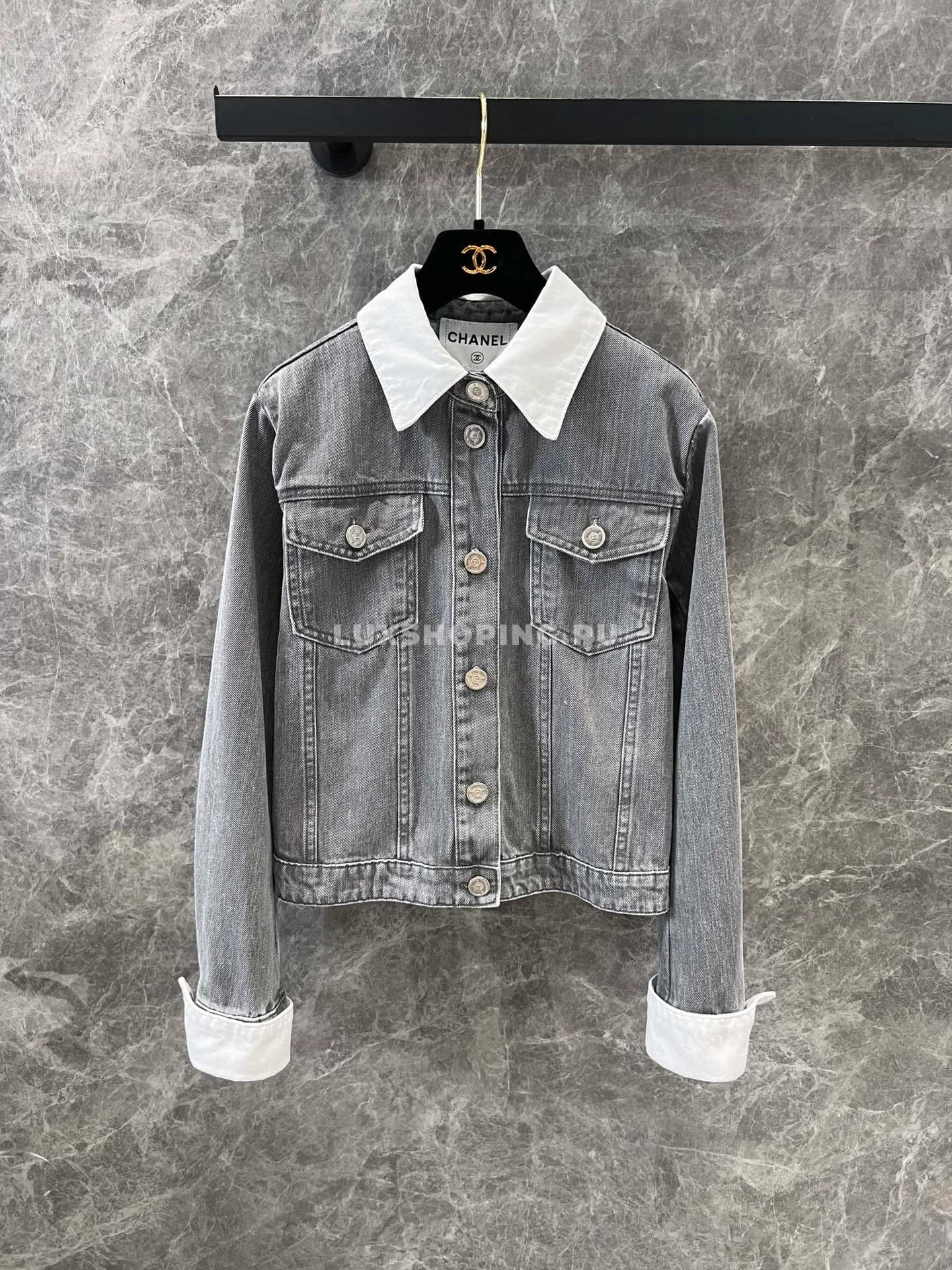 Chanel джинсовый комплект с эффектом многослойности - фото 7