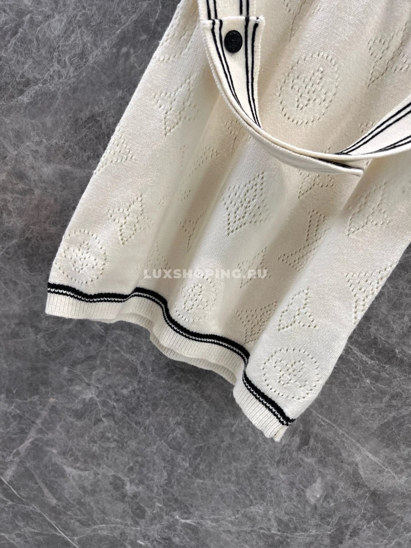 Louis Vuitton Трикотажное платье-поло с монограммой - фото 6