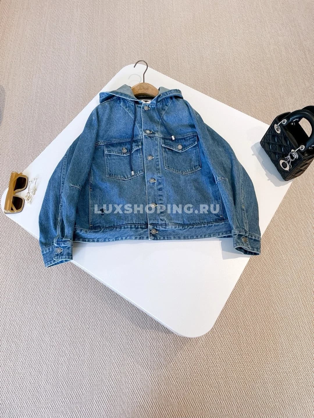 DIOR Голубая джинсовая куртка с капюшоном - фото 2