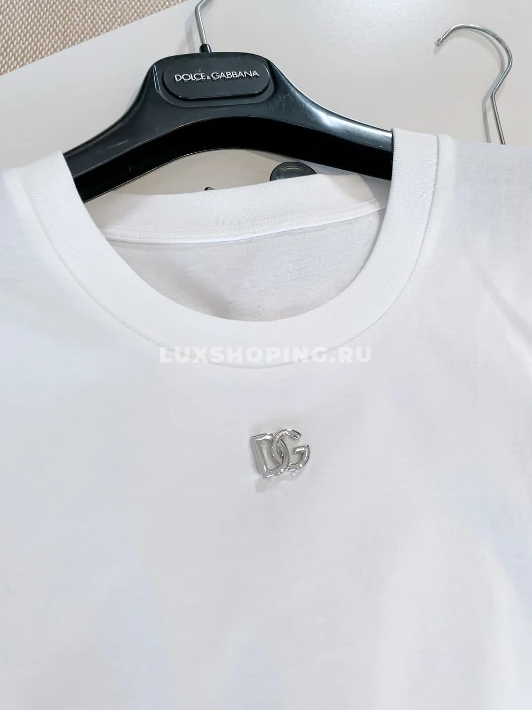 DOLCE &amp; GABBANA элегантная футболка с кружевом - фото 5