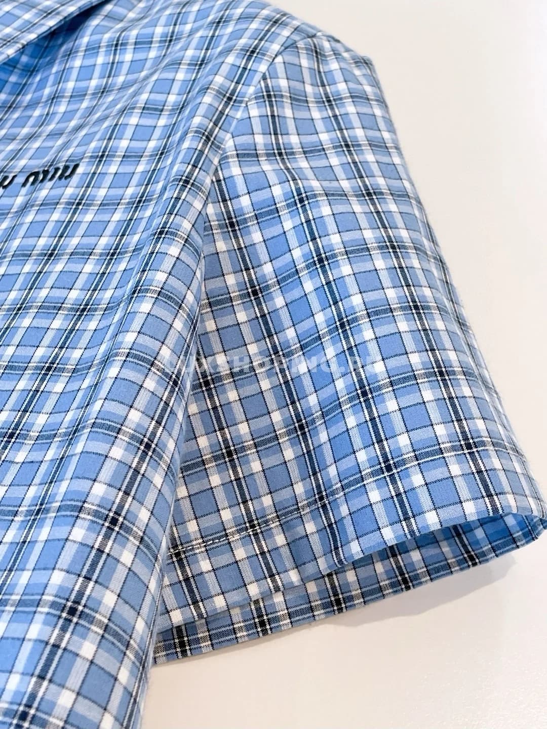 Miu Miu Плиссированное платье в клетку - фото 12