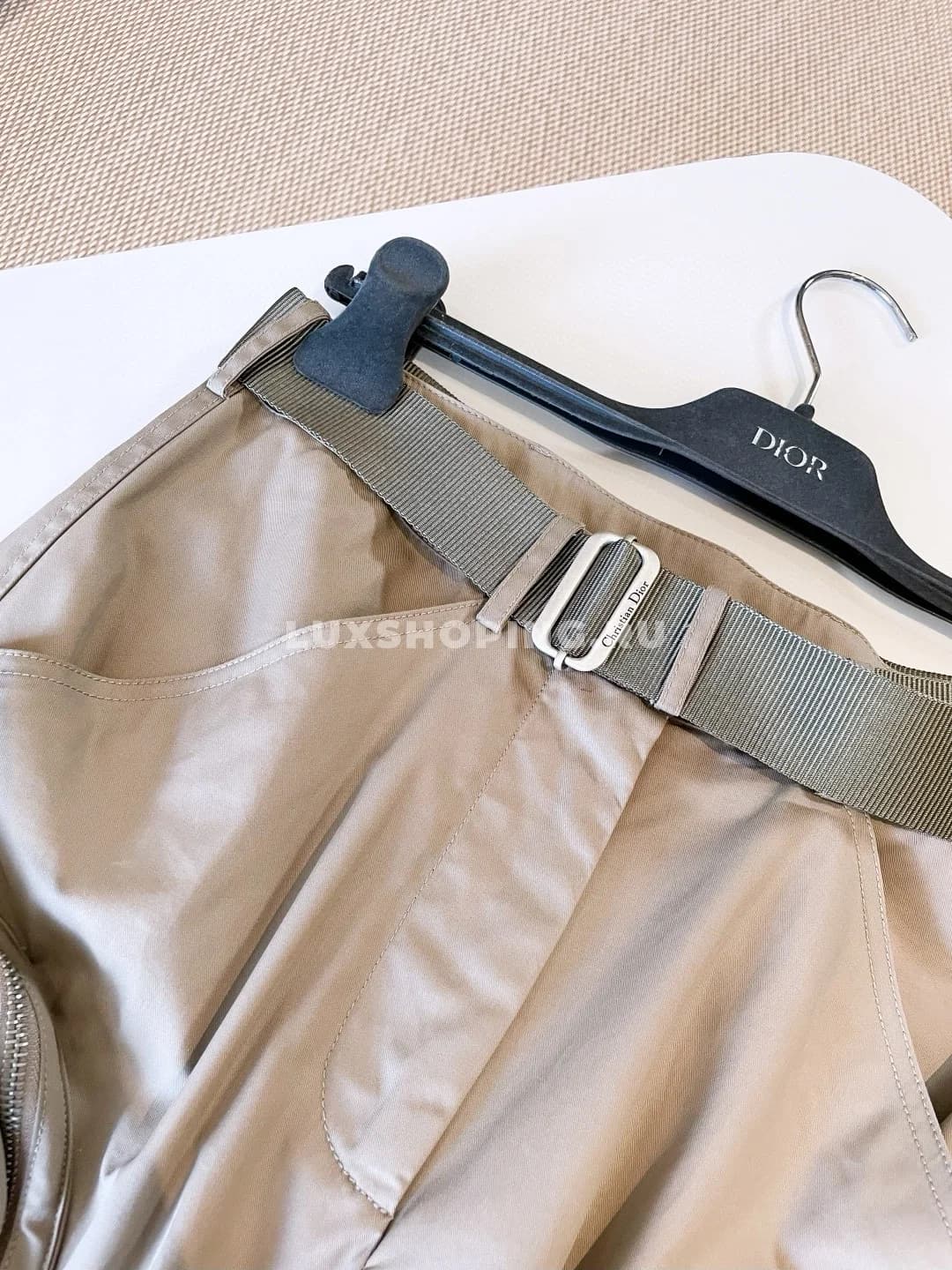 DIOR Брюки карго с ремнём и накладными карманами - фото 12