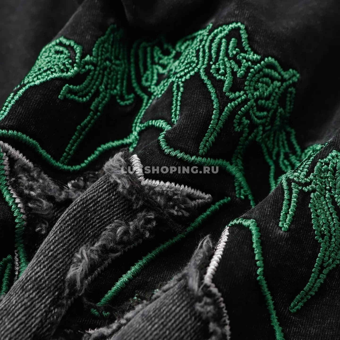 Chrome Hearts Футболка "Зелёный Тибет" - фото 4