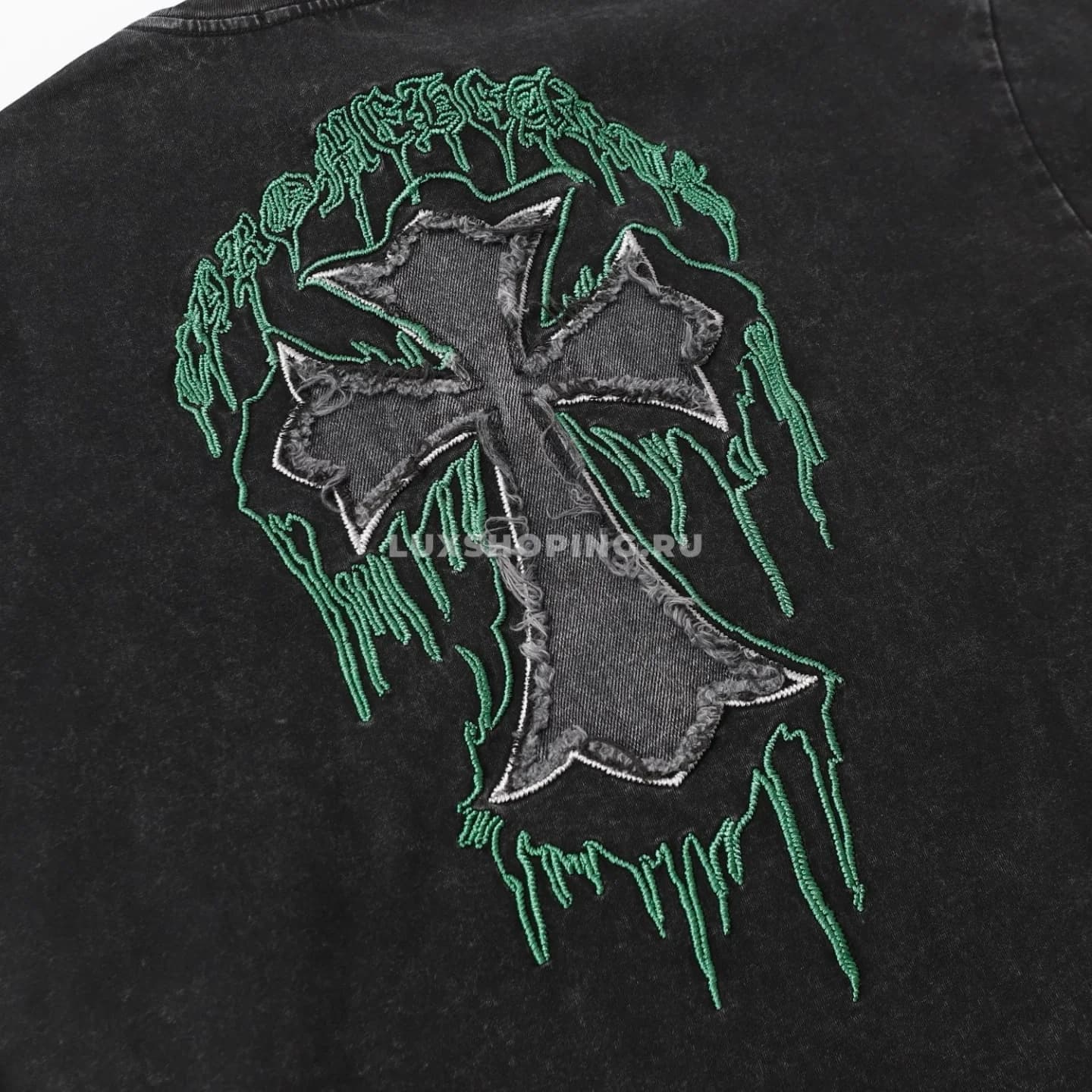 Chrome Hearts Футболка "Зелёный Тибет" - фото 5