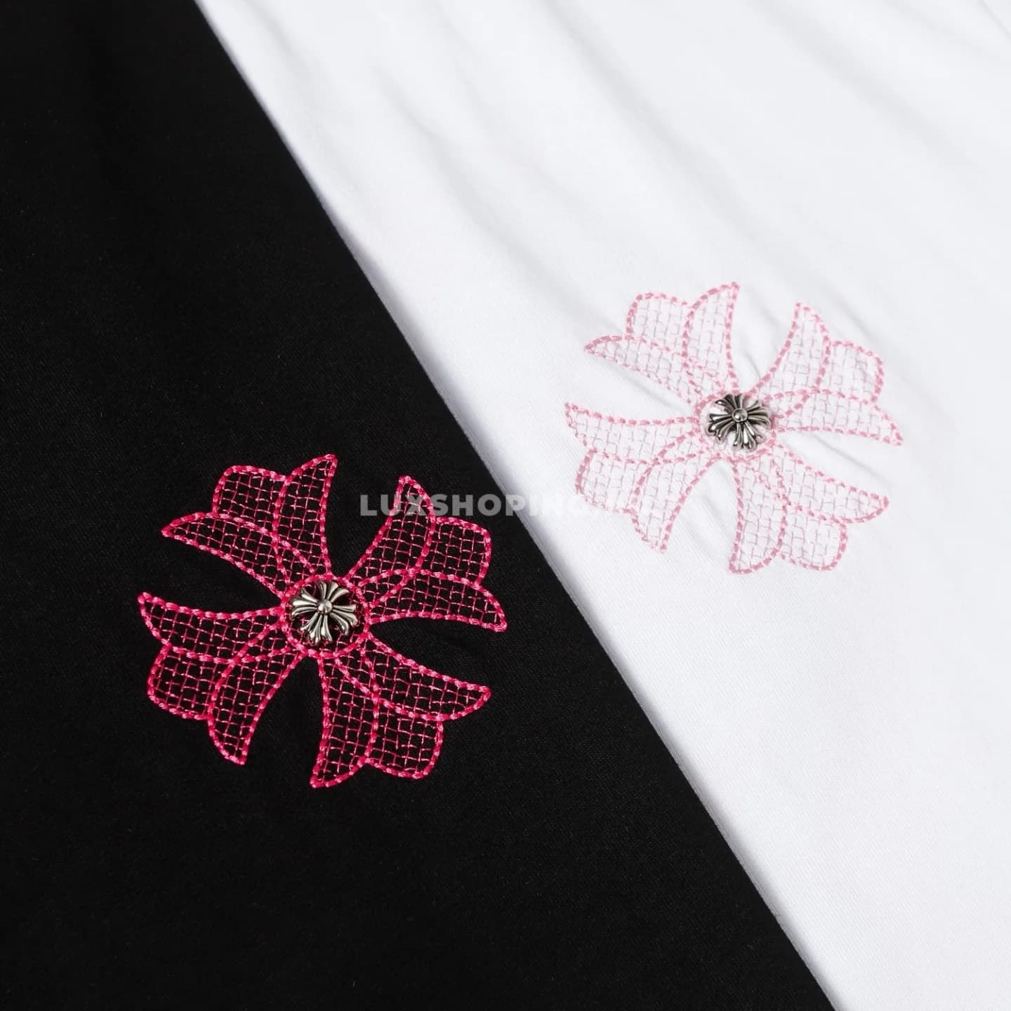 Chrome Hearts Футболка с вышивкой черная - фото 3