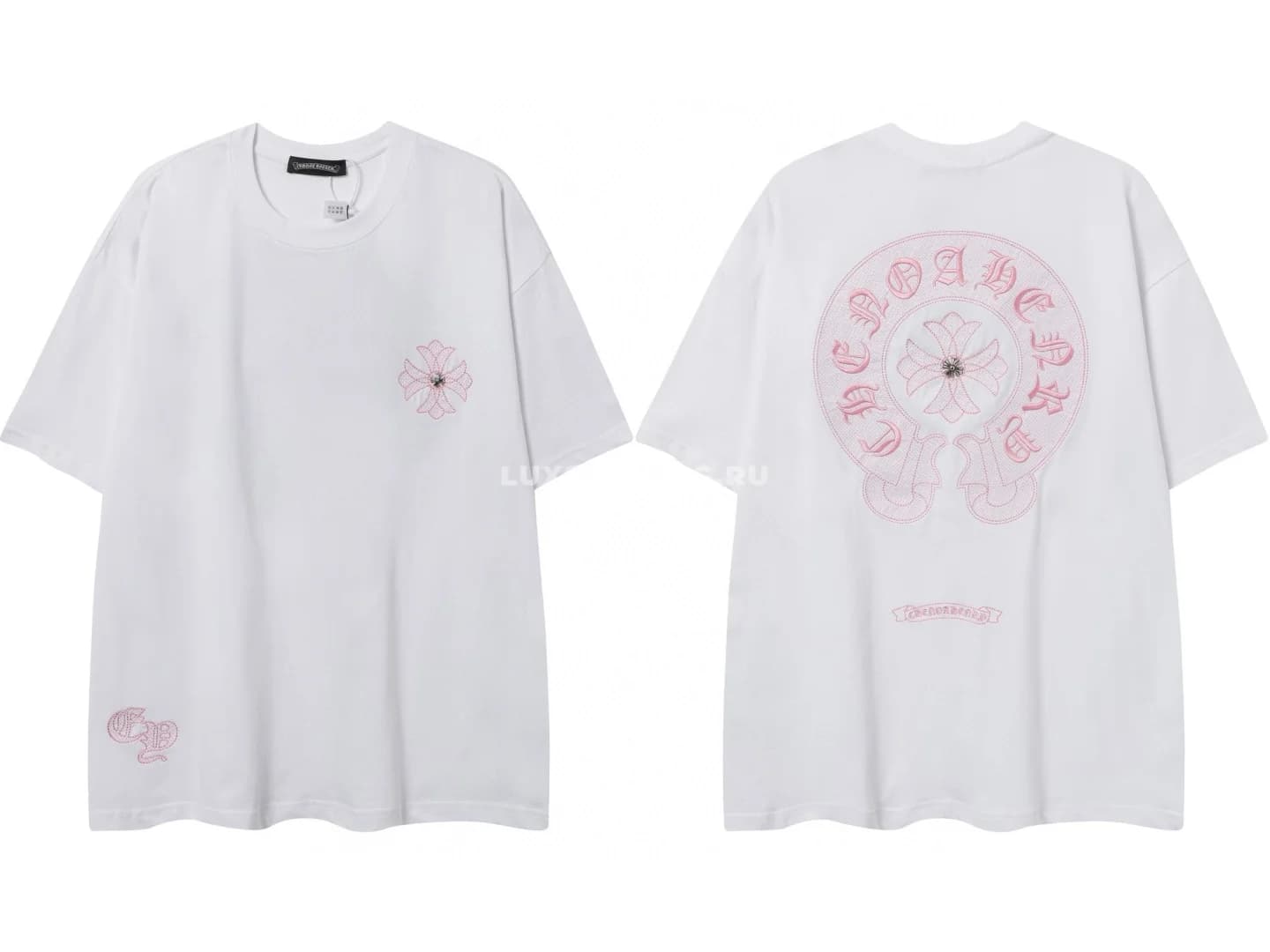 Chrome Hearts Футболка с вышивкой белая - фото 2