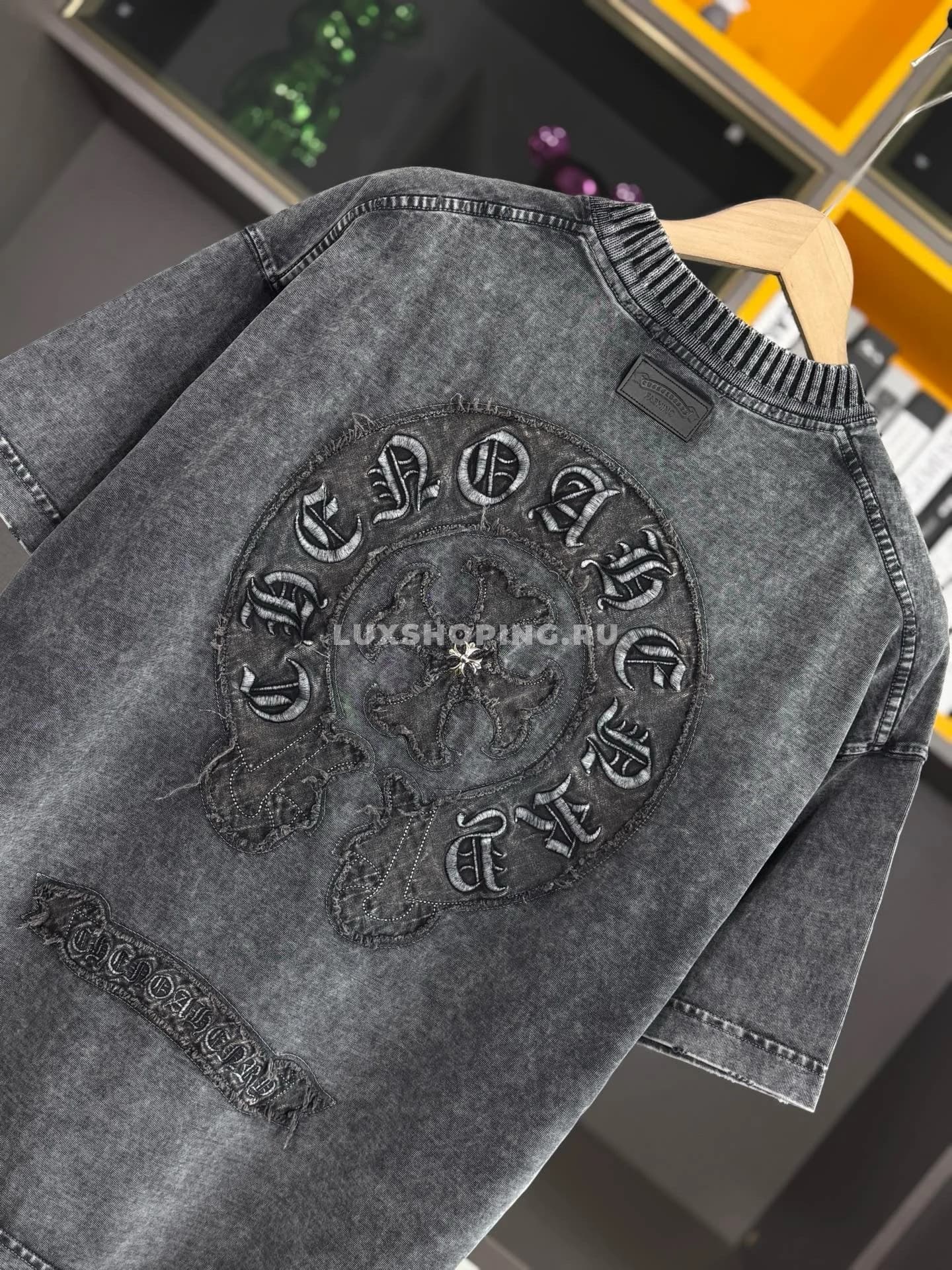 Chrome Hearts Футболка с объемной аппликацией - фото 4